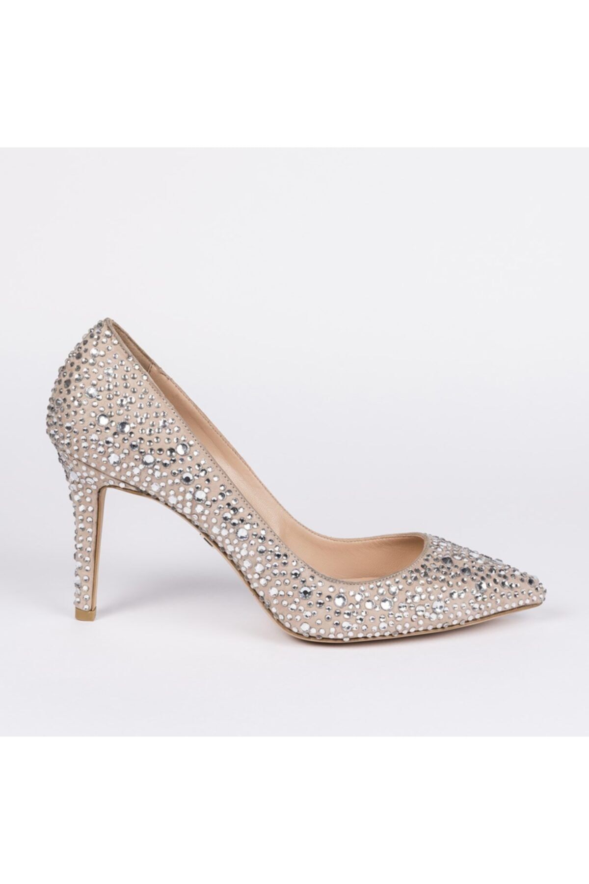 Jabotter Stavroz Latte Taşlı 8 Cm Stiletto