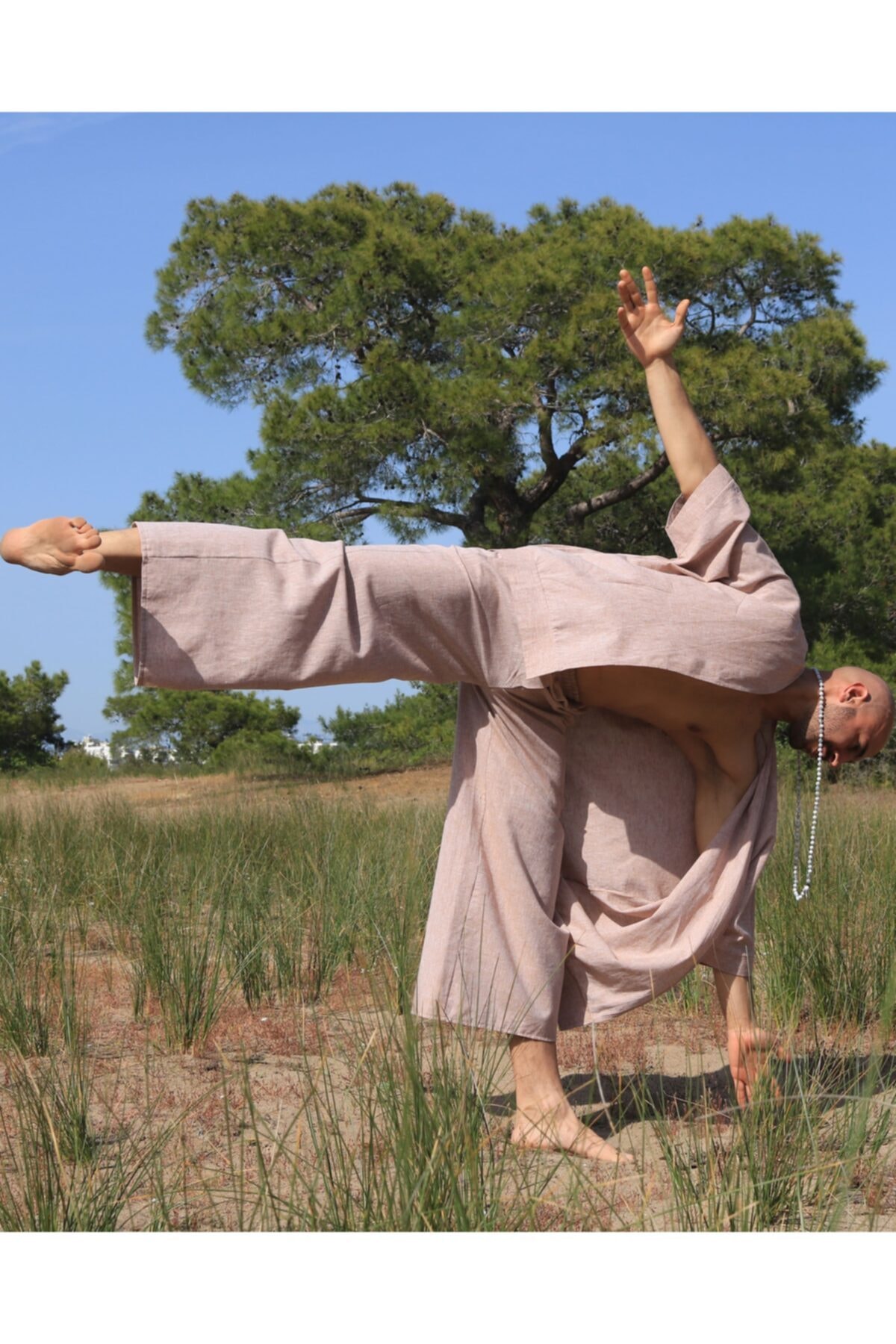 Husufi Alpha Keten Mini Kimono