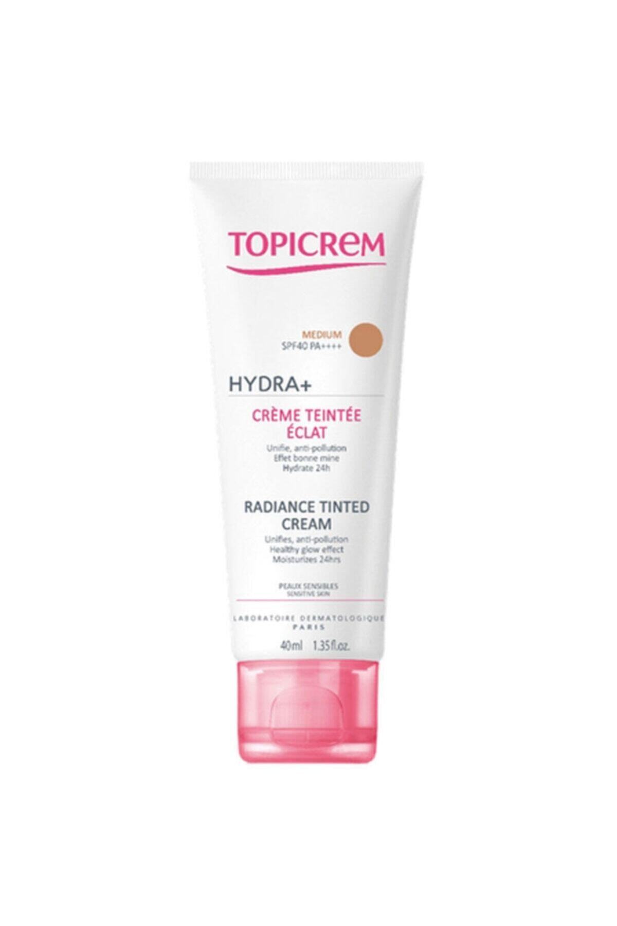 Topicrem Hydra+ Radiance Tinted Medium Spf40 Cream 40ml