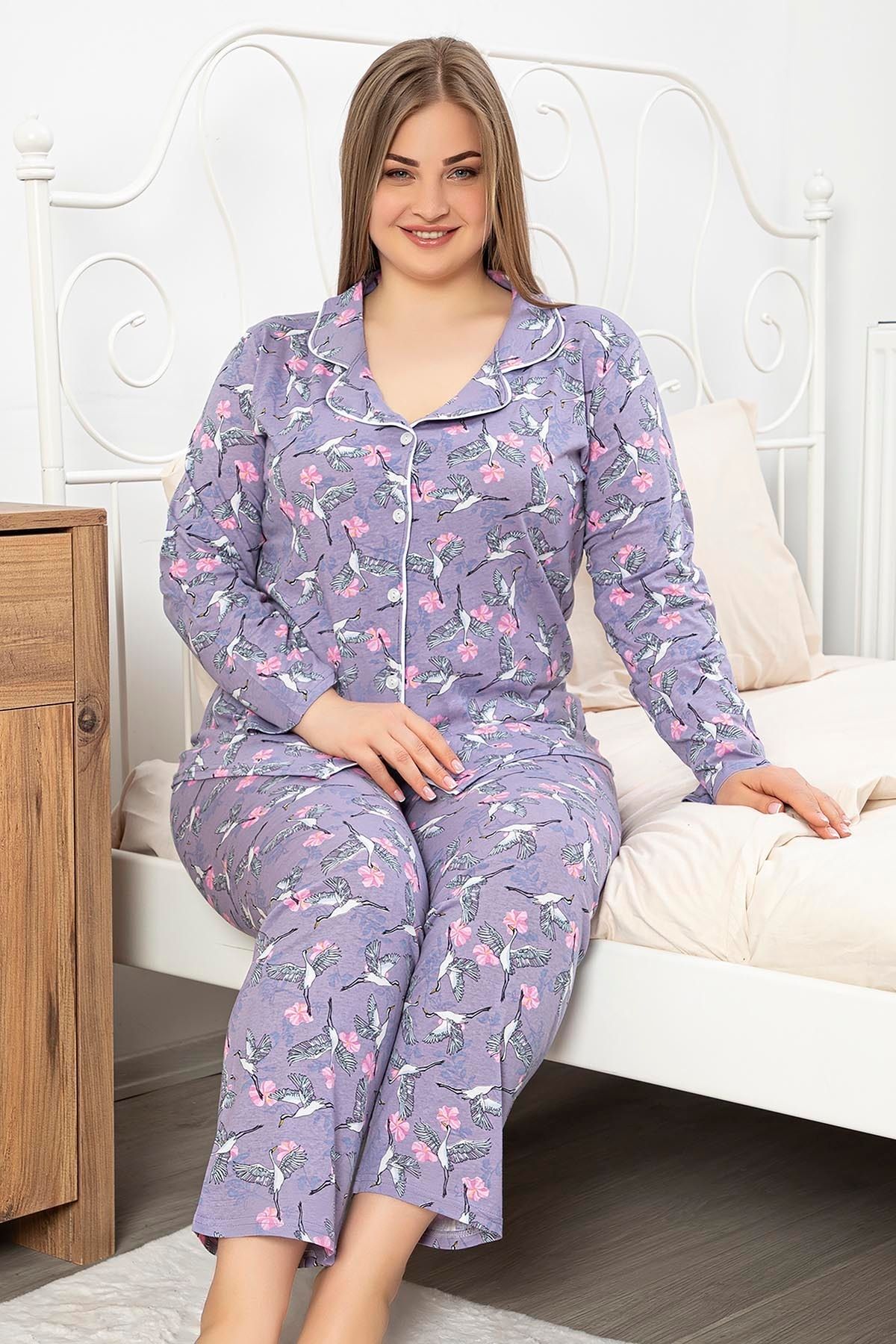 Maries Kadın Büyük Beden Pijama Takımı