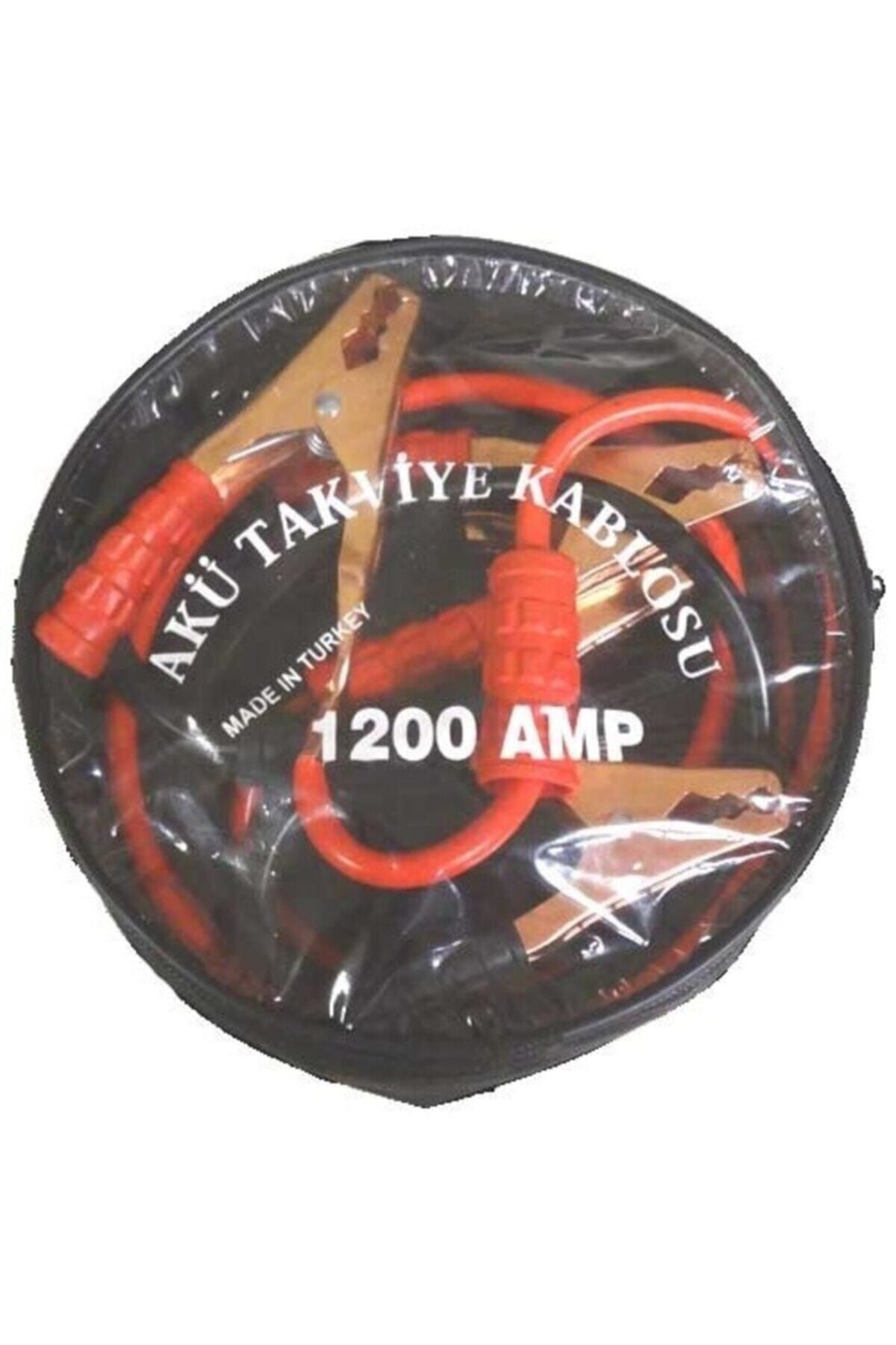 Vk&Vk Akü Takviye Şarj Kablosu 1200 Amper Taşıma Çantalı Araç Oto Araba Bakır Aktarma Maşası Kablo 2.3 Mt