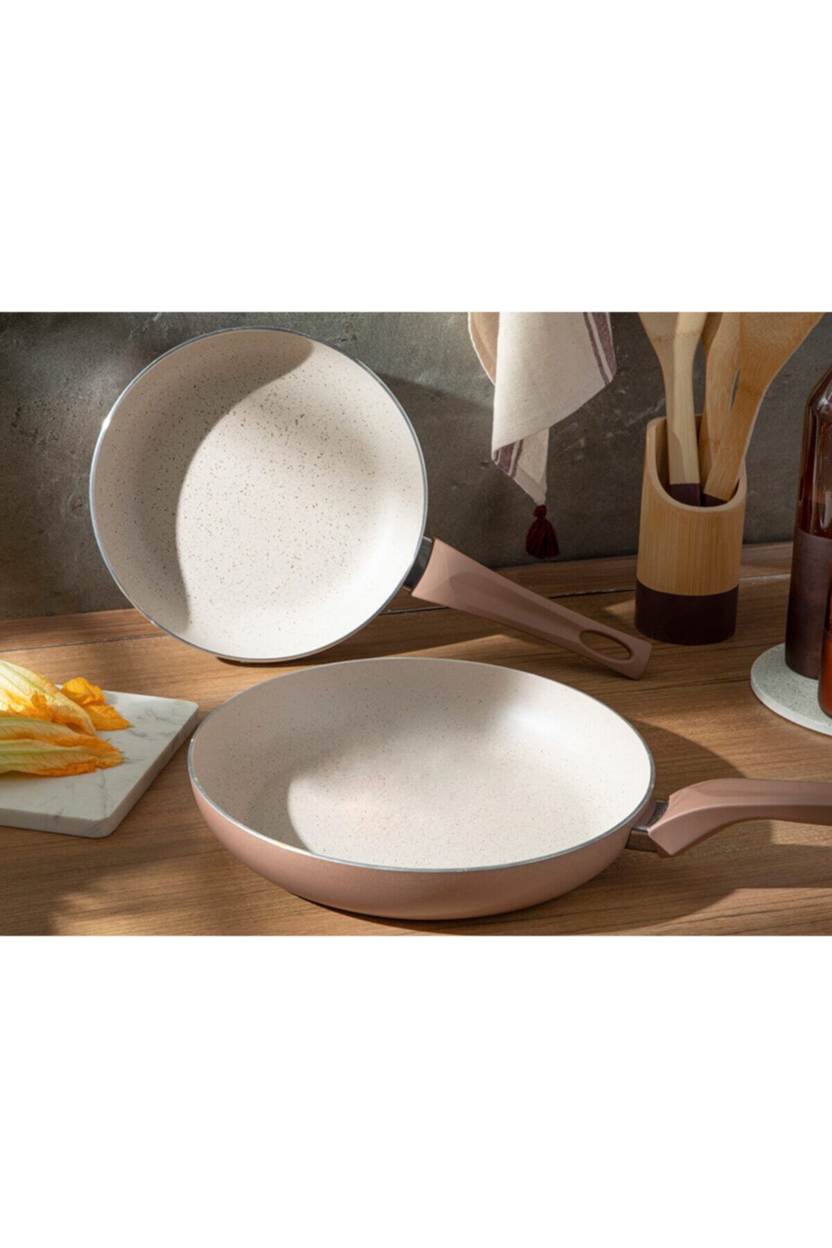 English Home Olea Granit 2 Parça Tava Seti 24-28 Cm Gül Kurusu