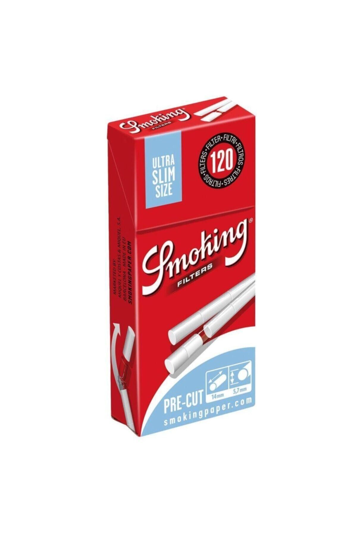 smoking Slim 5.7 Premium Sigara Filtresi - Tütün Pamuğu - Sigara Ağızlığı