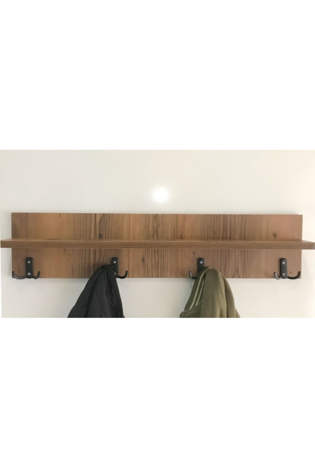 Neef Living Portmanto Duvar Askılığı Elbise Askılığı Ceviz 80 Cm