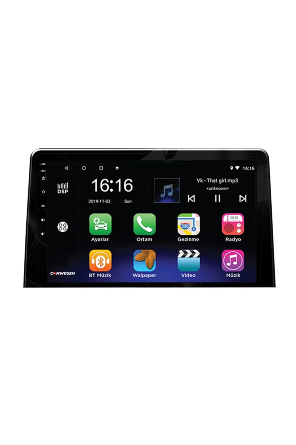 COMWEGEN Peugeot Rifter 2020+ Android 4gb Ram+32gb Rom Carplay Multimedya Oto Teyp Uyumlu