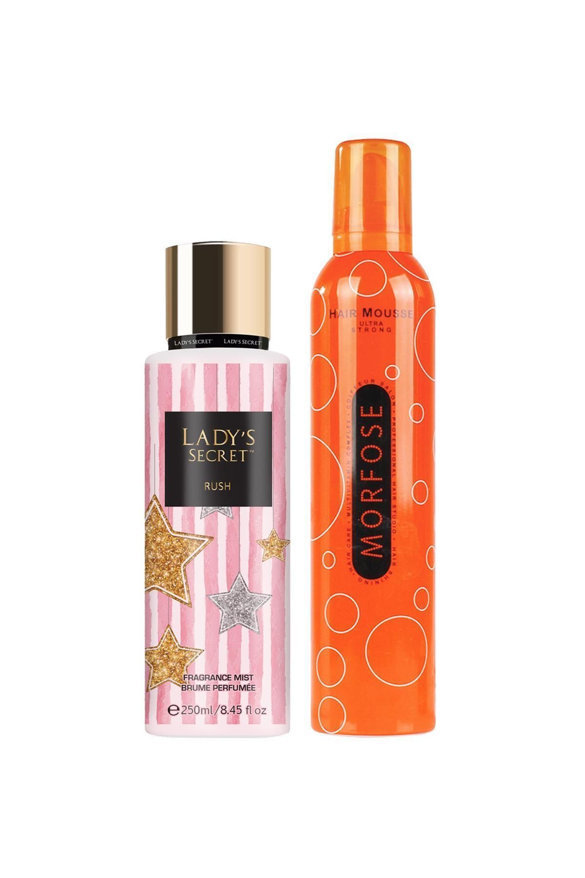 Lady Secret Rush Vücut Spreyi + Morfose Ultra Strong Saç Köpüğü 350 Ml