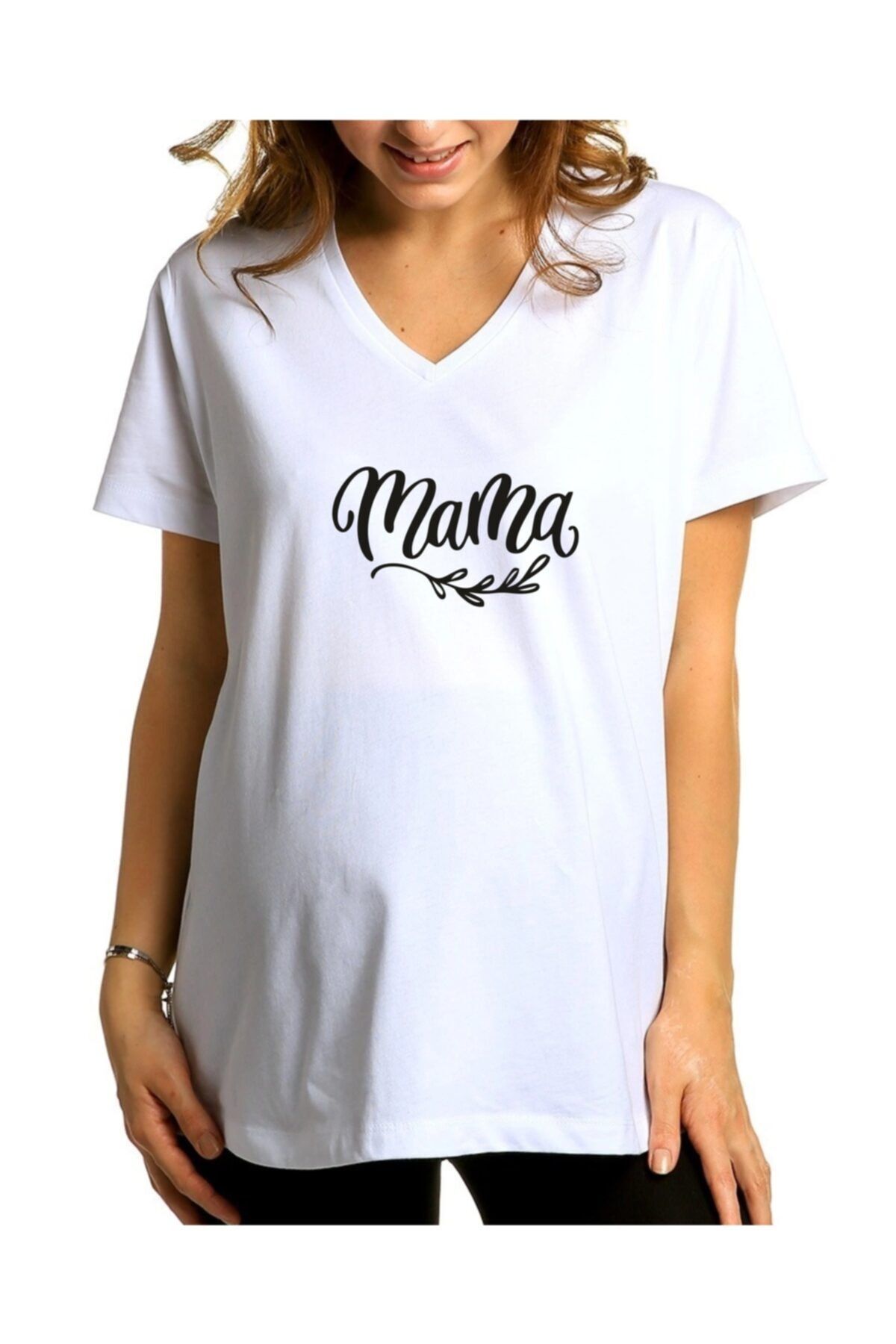venüsdijital Mama Baskılı 1 Hamile Tişörtü