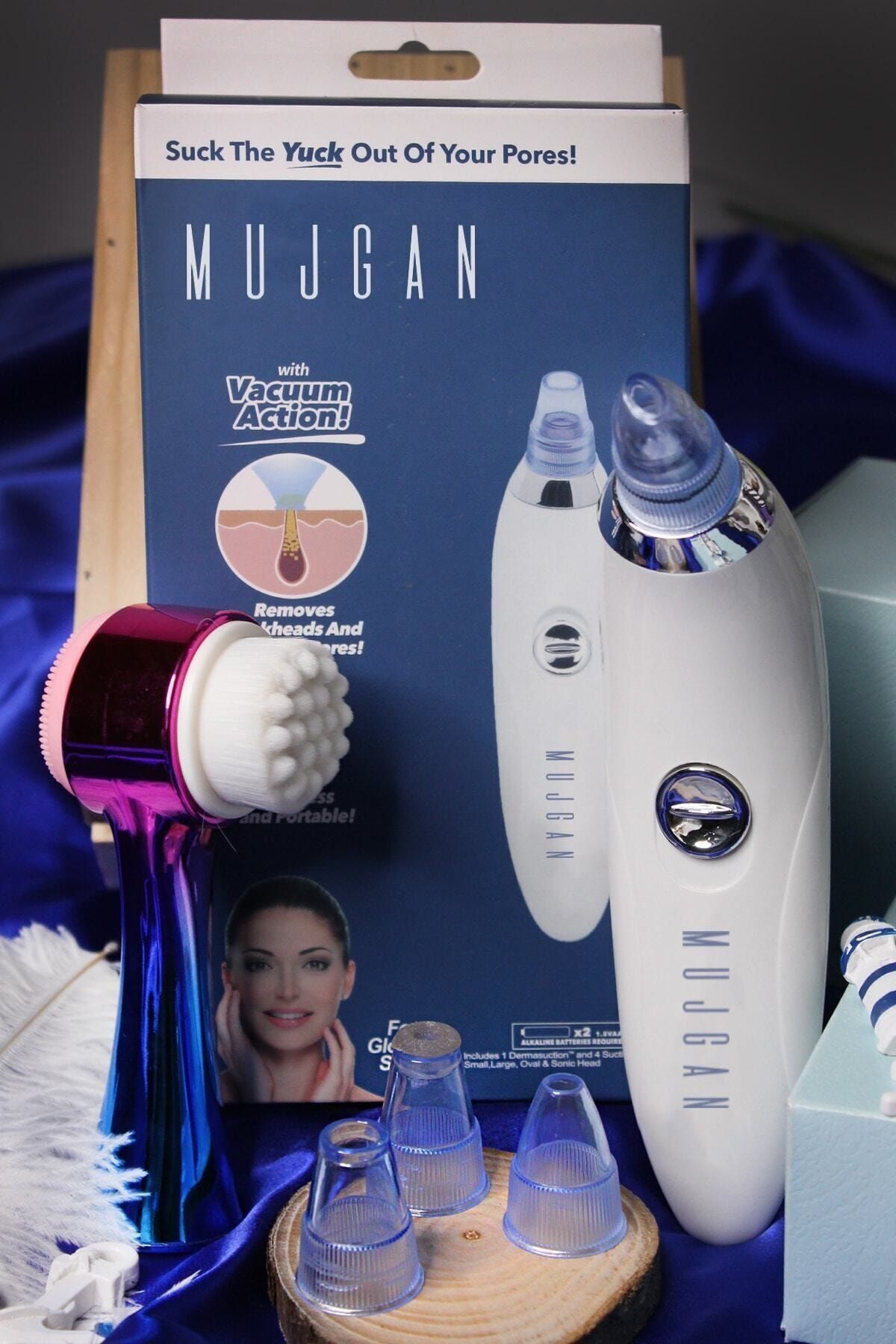 Mardinal 2'li Cilt Bakım Seti Derma Suction Vakumlu Cilt Temizleyici + Gökkuşağı Cilt Temizleme Fırças