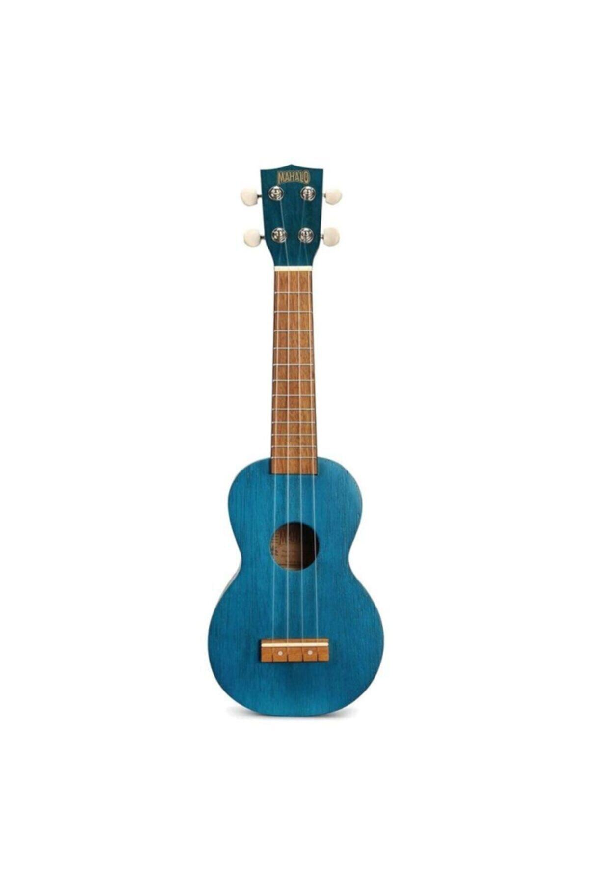 Mahalo Kahiko Serisi Mk1tbu Soprano Ukulele (Transparent Blue)