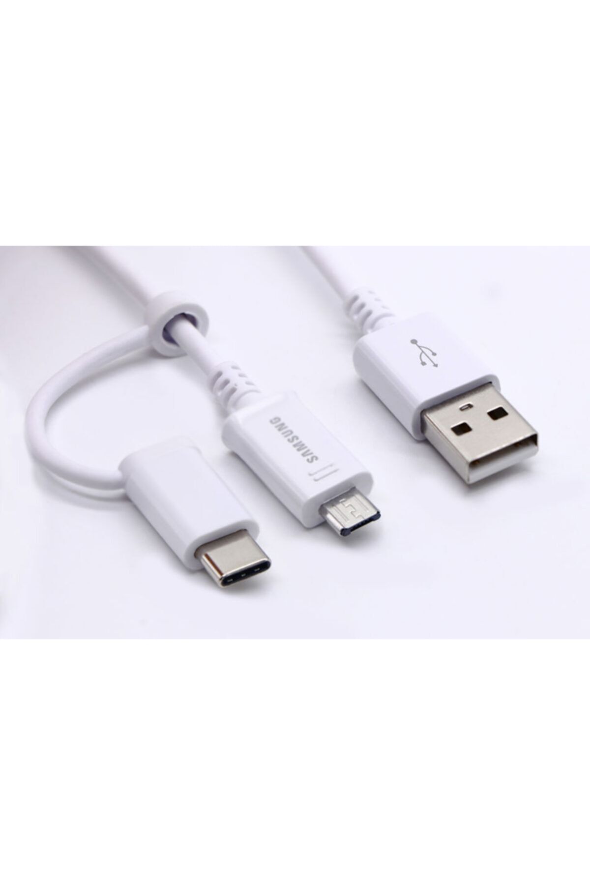 Samsung Mobıle Usb Type-a & Micro Usb & Type-c 2in1 1.5m Çoklu Hızlı Şarj Data Kablosu