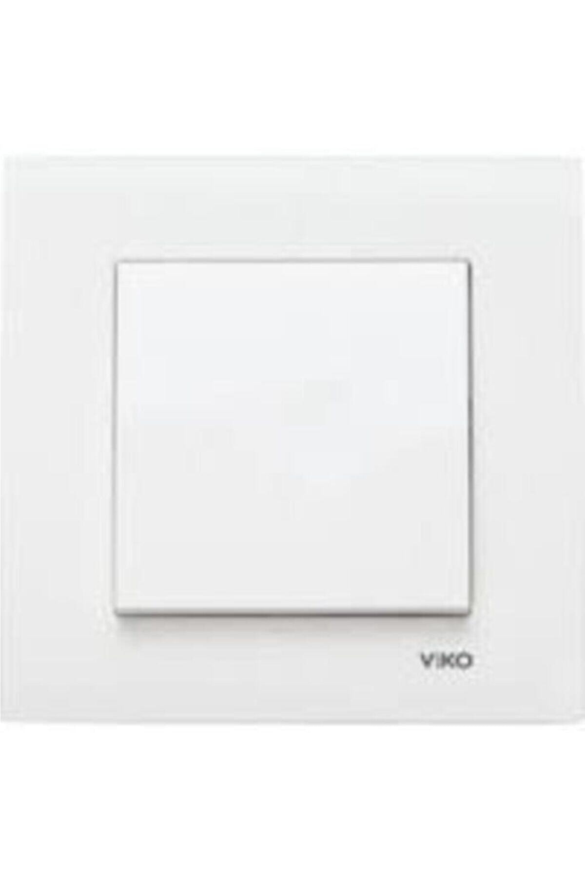 VİKO Vi Ko Karre Beyaz Tekli Anahtar Mekanizma (ÇERÇEVE HARİÇ)