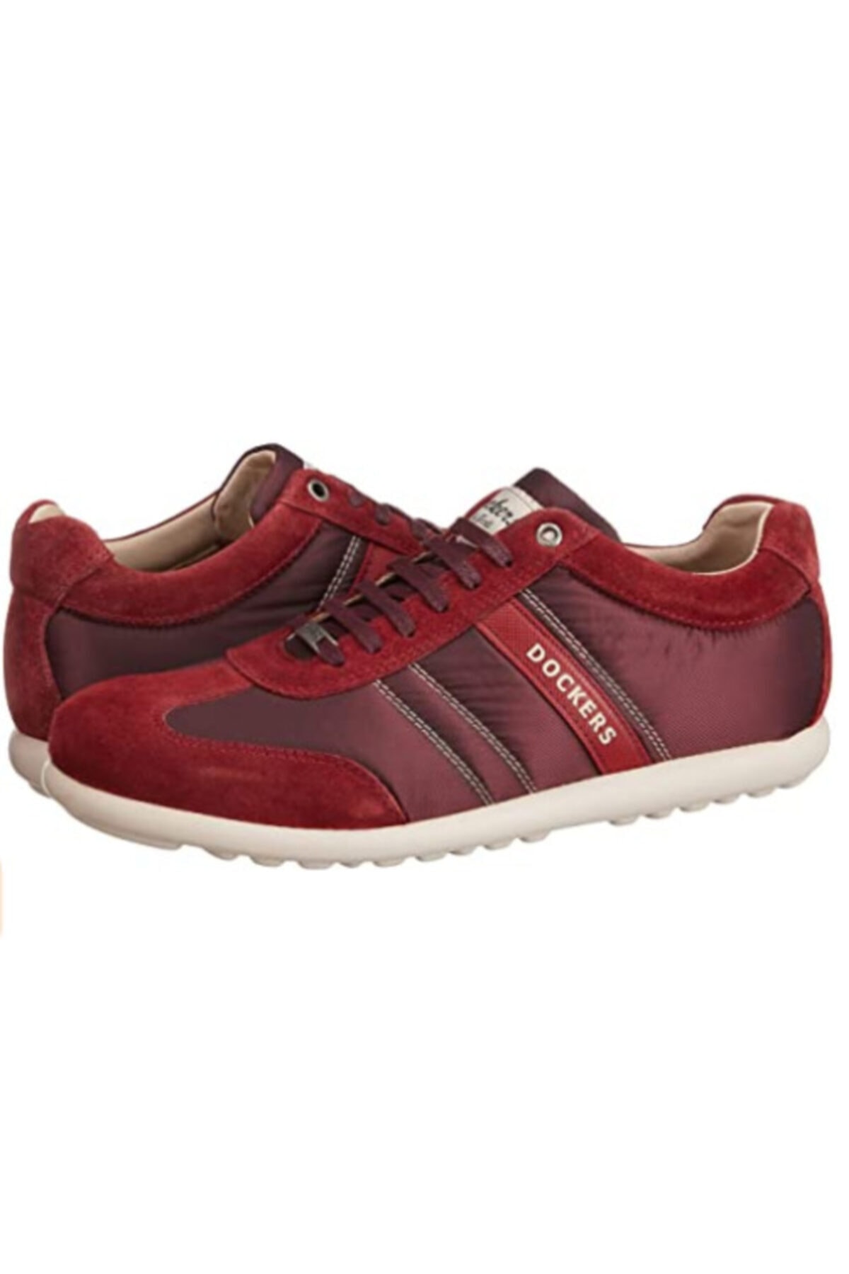 Dockers By Gerli 220501 A3340286 Erkek Bordo Nubuk Ayakkabı