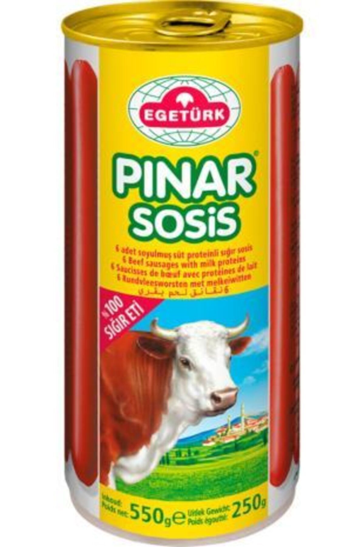 oyuncakçısavaş &europe shop Egetürkk Pınar Soyulmuş Sosis 550 Gr