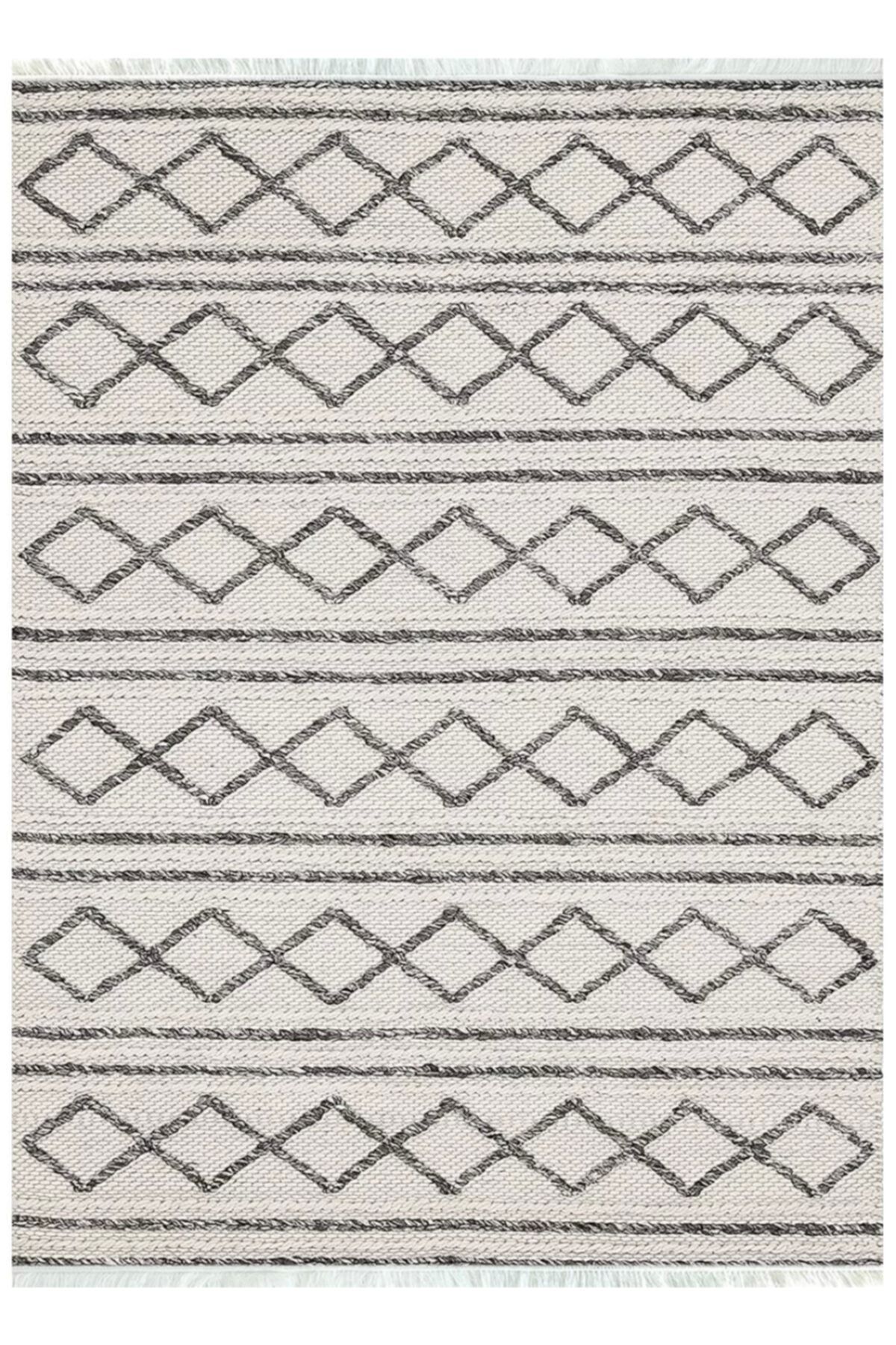 TrendyCozy Pamuk Dokuma Kilim Mutfak Banyo Balkon Hol Antre Çok Amaçlı Kilim Hy-1040
