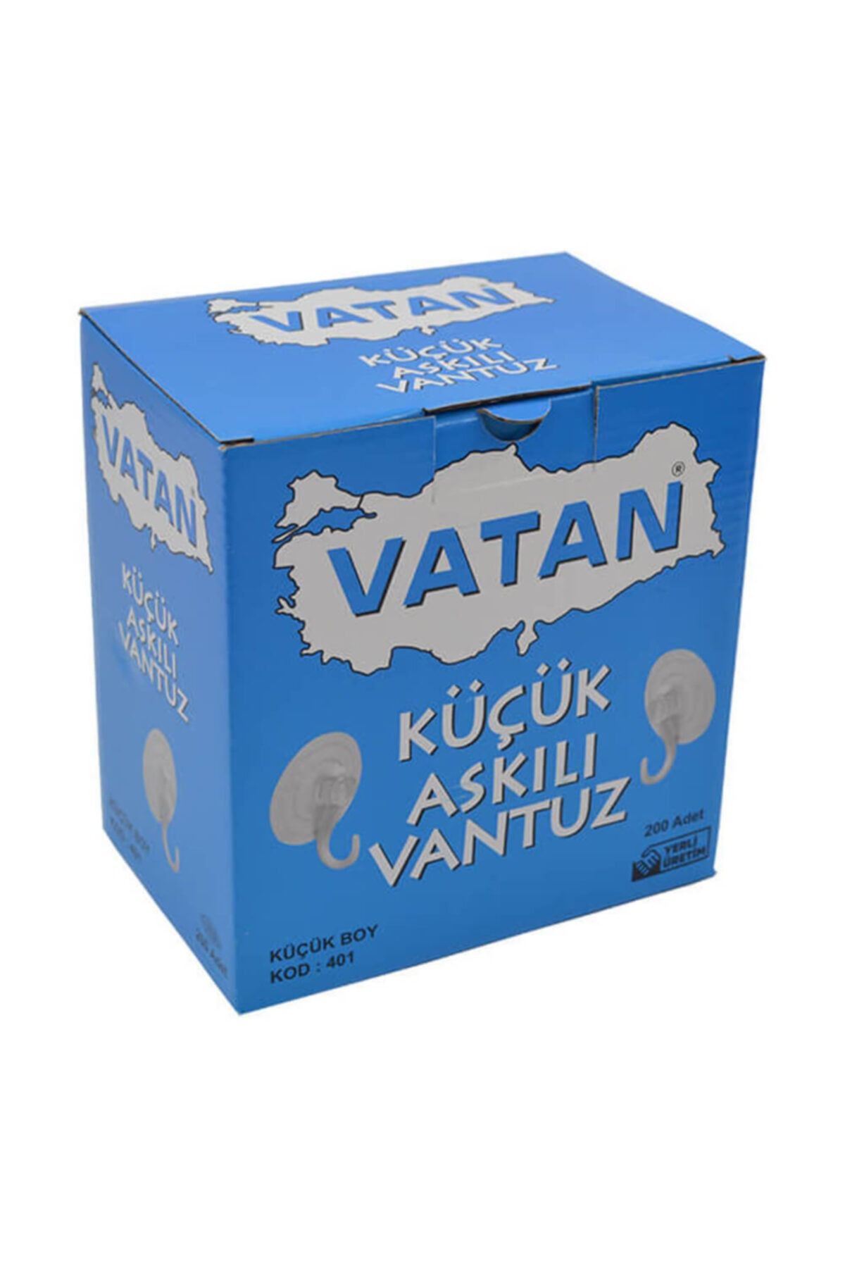 Vatan Vantuz Askılı Küçük 200lü Vt-401
