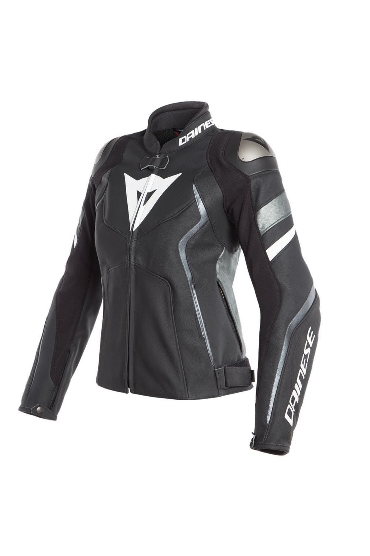 Dainese Daınese Lady Leather Deri Mont Blk-mat Antracite White