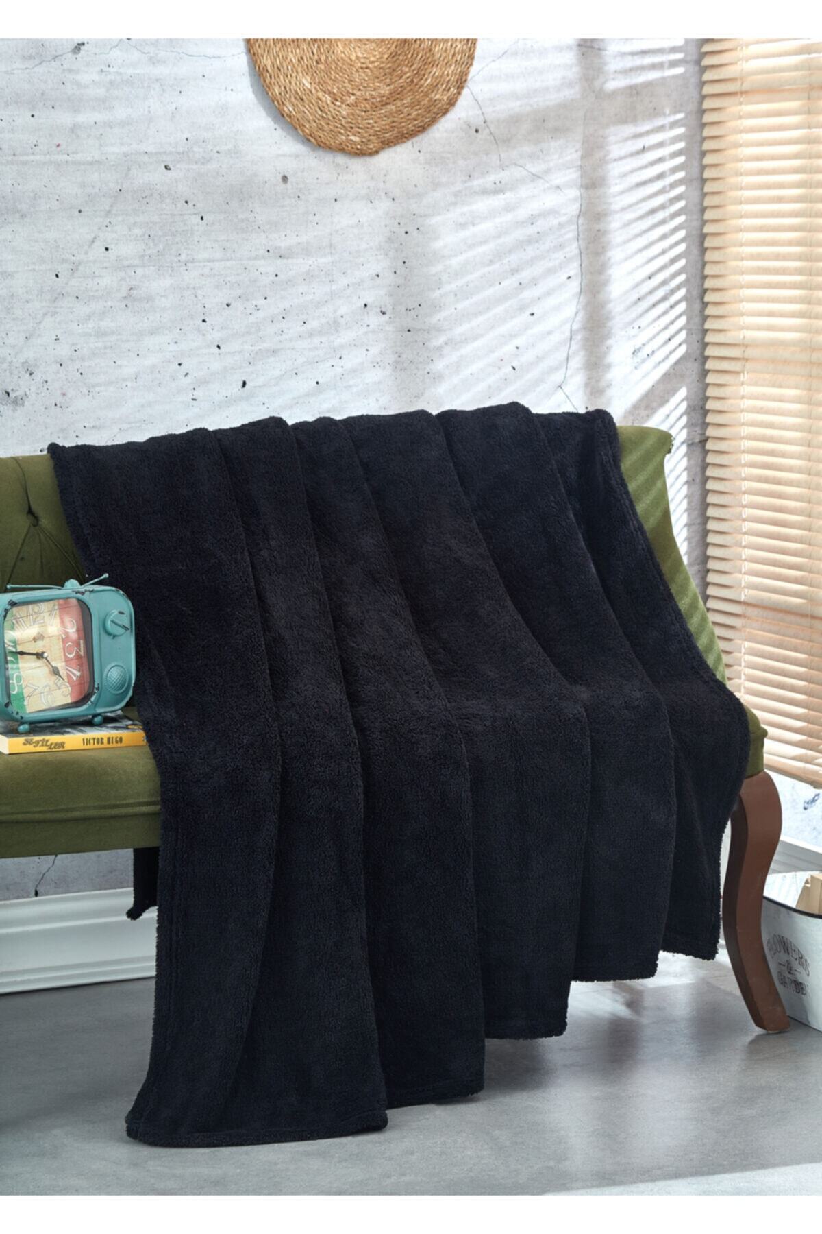 Komfort Home Tek Kişilik Welsoft Battaniye 150x200 cm / Siyah