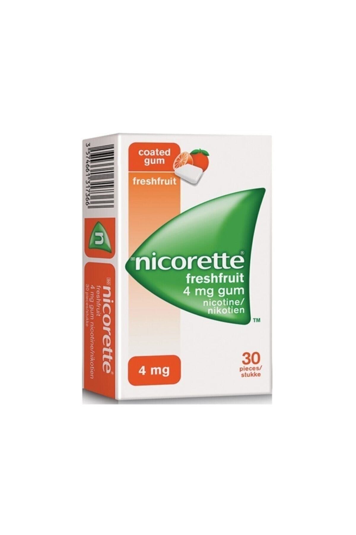 Nicorette Freshfruit 4 Mg Meyveli Sakız 30 Adet