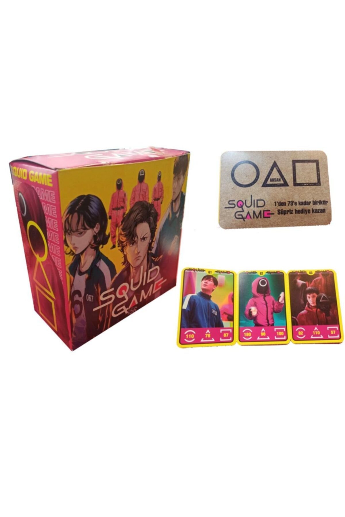 Phigo Squıd Game Oyun Kartları 3 Lü Paketlerde 300 Adet Orijinal Seri Oyun Kartları