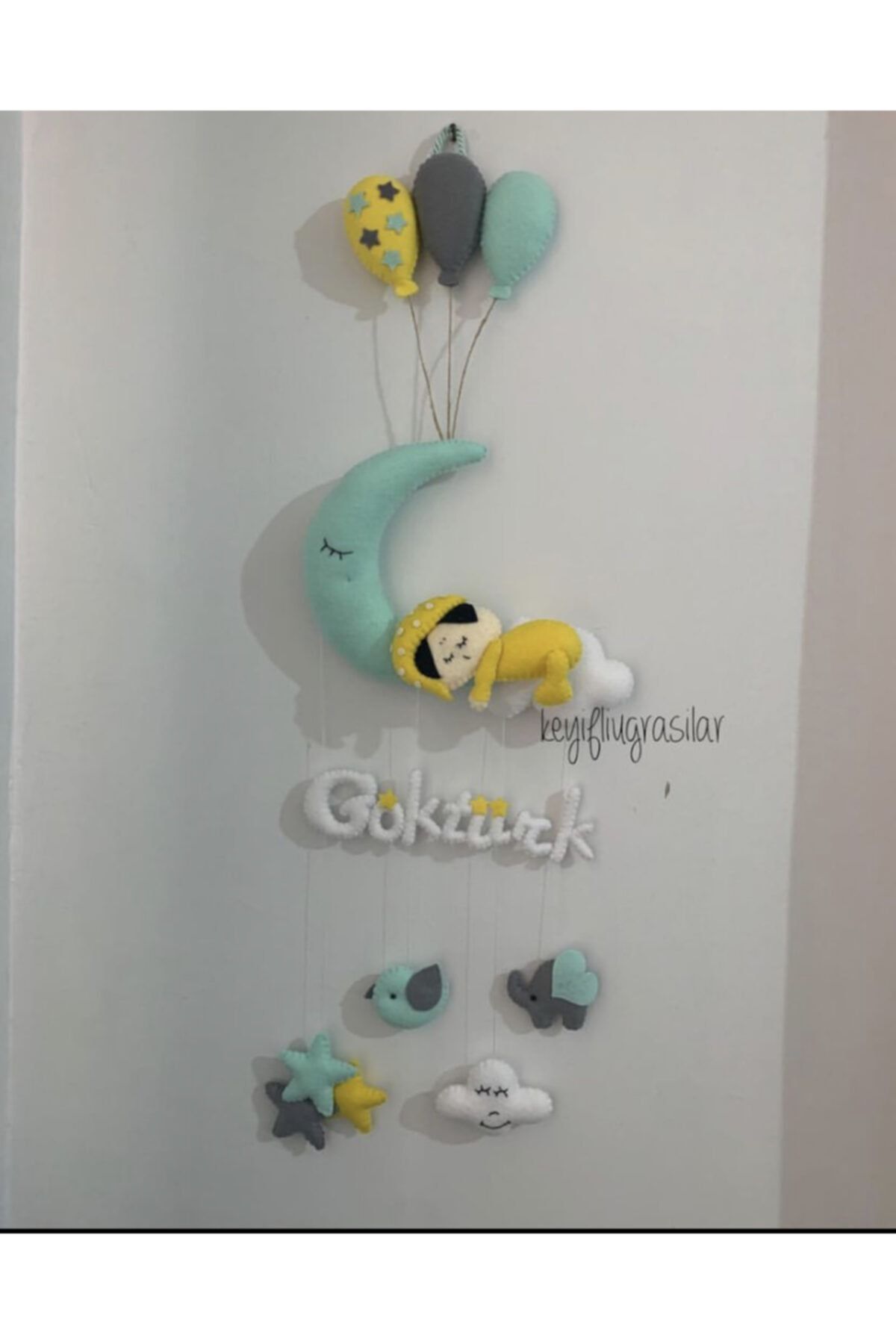 keyifliugrasilar Uyuyan Bebek Kapı Süsü