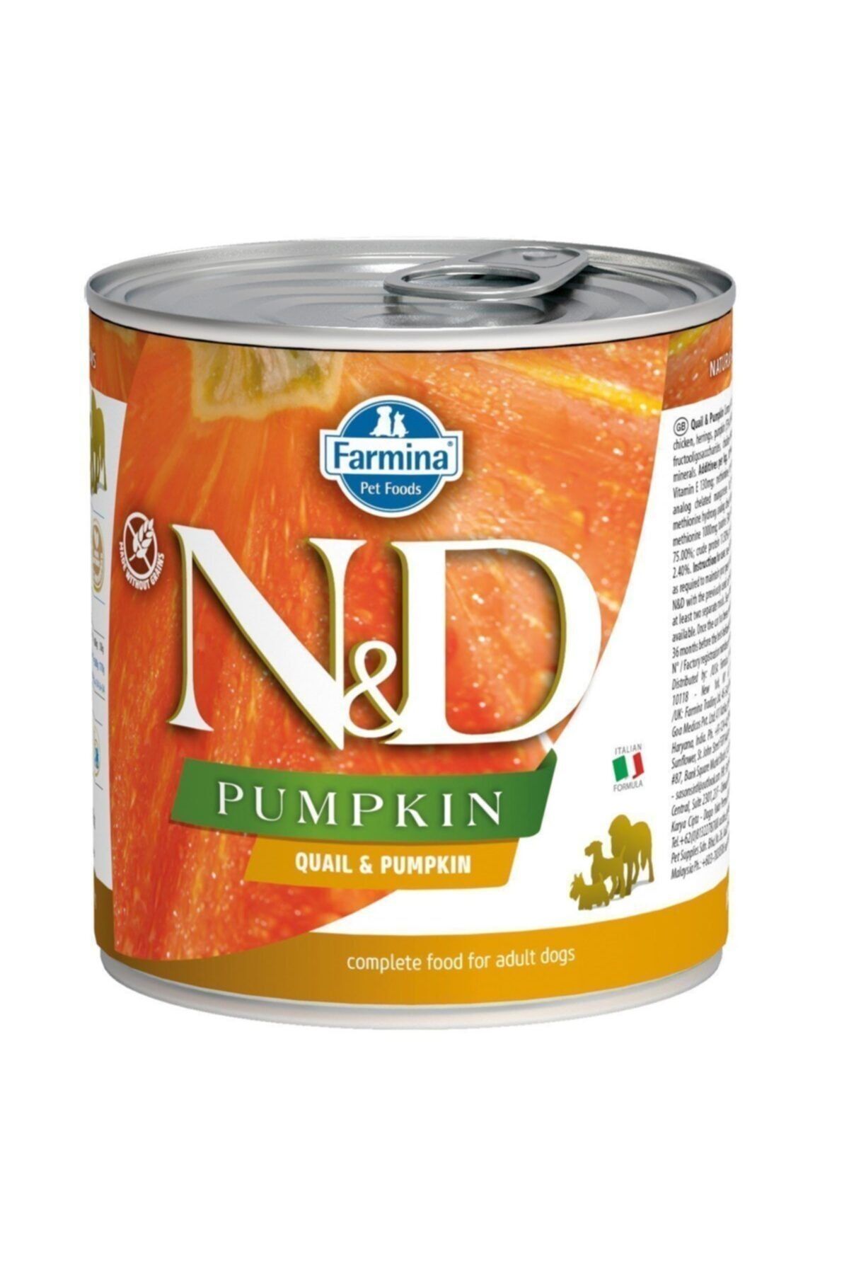 angel store Nd Pumpkin Balkabaklı Tahılsız Bıldırcınlı Yetişkin Köpek Konservesi 285 Gr