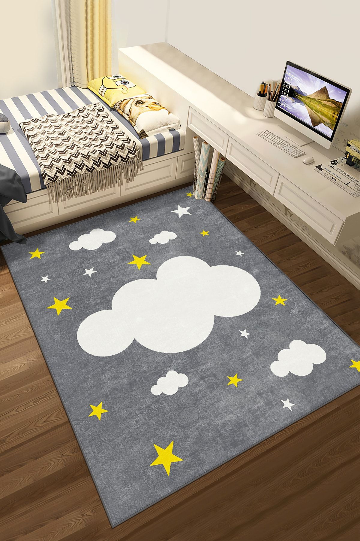 Bebişim Halı Bebişim Bh1260 Bulutlu Çocuk Odası Halısı