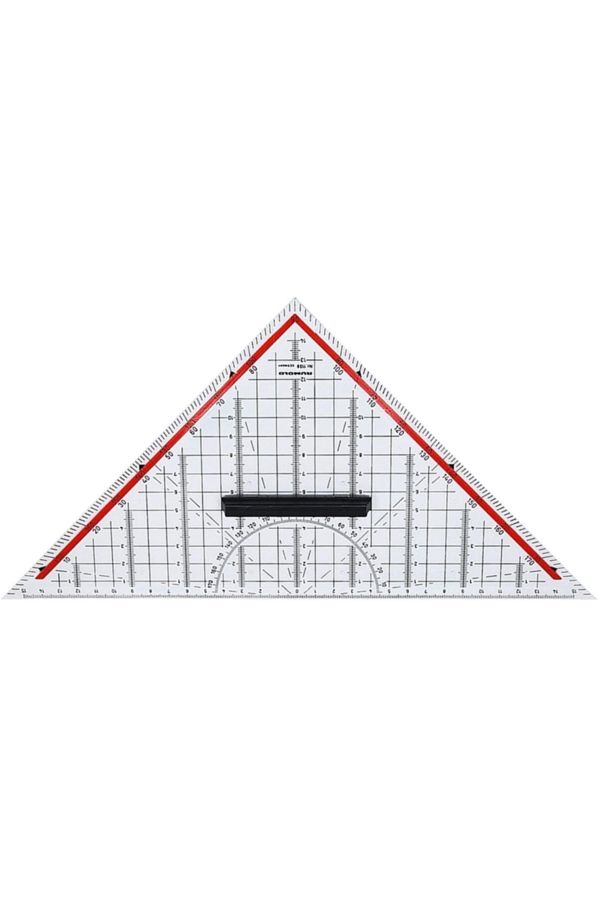 Yıldızlar Plastik Rumold 1158 Geoderik Üçgen Açılı Cetvel (32 Cm)