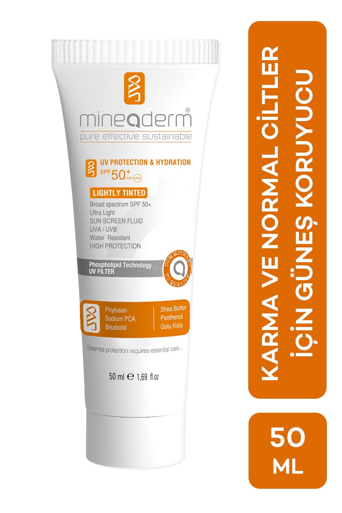 mineaderm Protection SPF 50+ Lightly Tinted 50 ml Güneş Kremi 8680525350853
