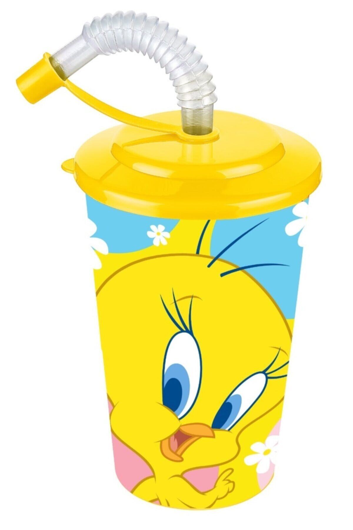 KaktüsKedi Pipetli Tweety Lisanslı Çocuk Bardağı 713498