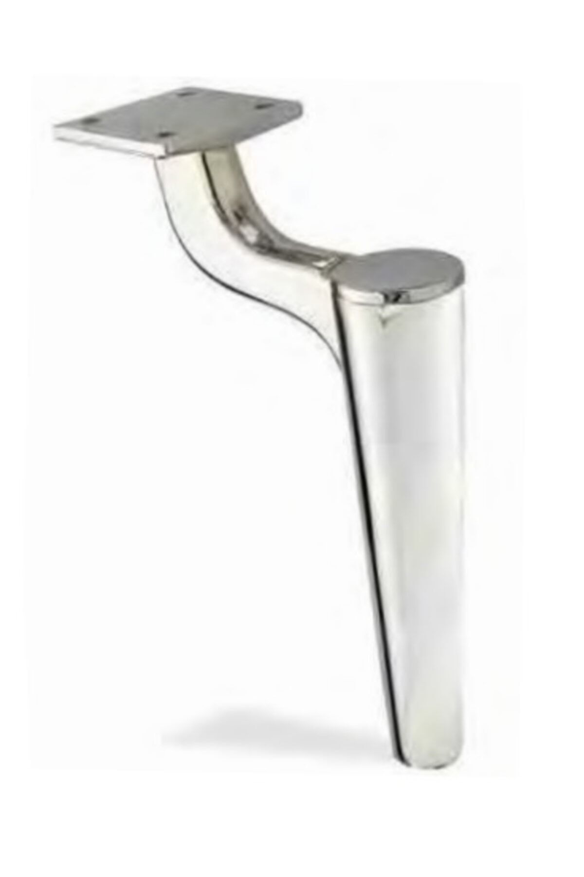 KARAKOÇ Dekoratif, Metal 17 Cm Krom Koltuk, Mobilya Ayağı