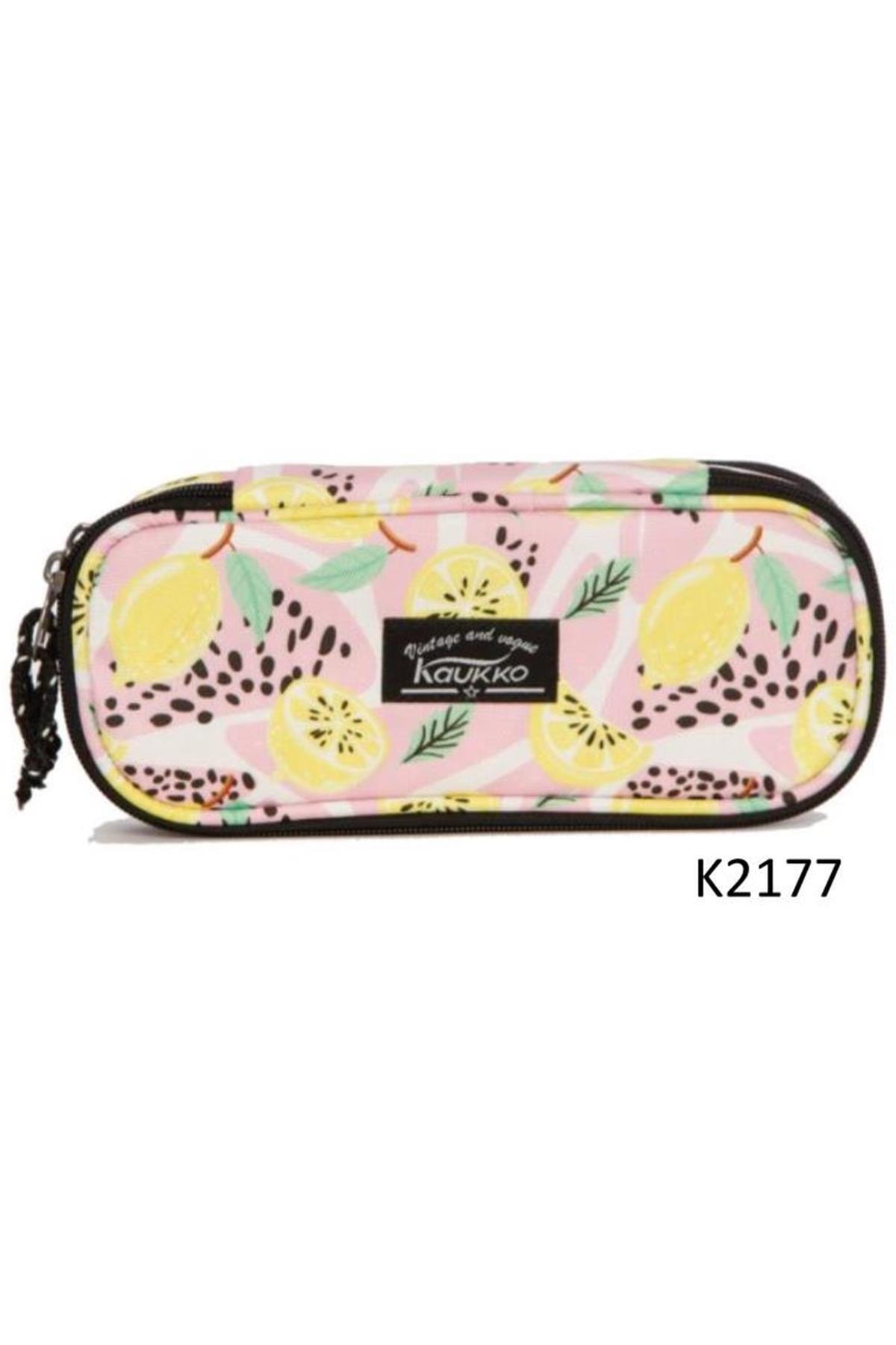 KAUKKO Marka: K2177 Nature Özel Bölmeli Katlı Kalem Çantası Lemon Kategori: Okul Çantası