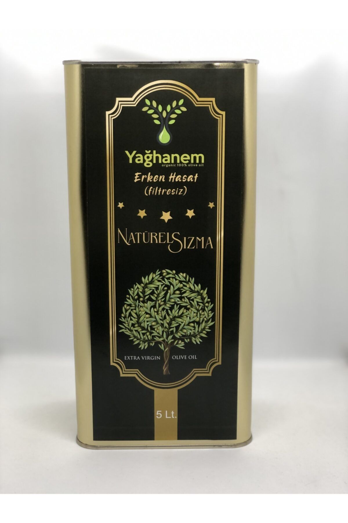 Yağhanem Erken Hasat Soğuk Sıkım Zeytinyağı (filtresiz) - 5 Lt