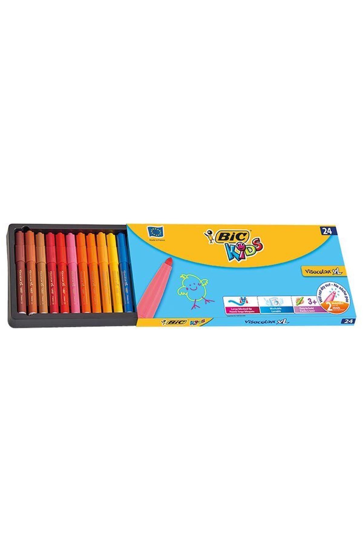 Bic Marka: Kids Visa 24 Lü Jumbo Keçeli Kalem 829005 Kategori: Sulu Boya