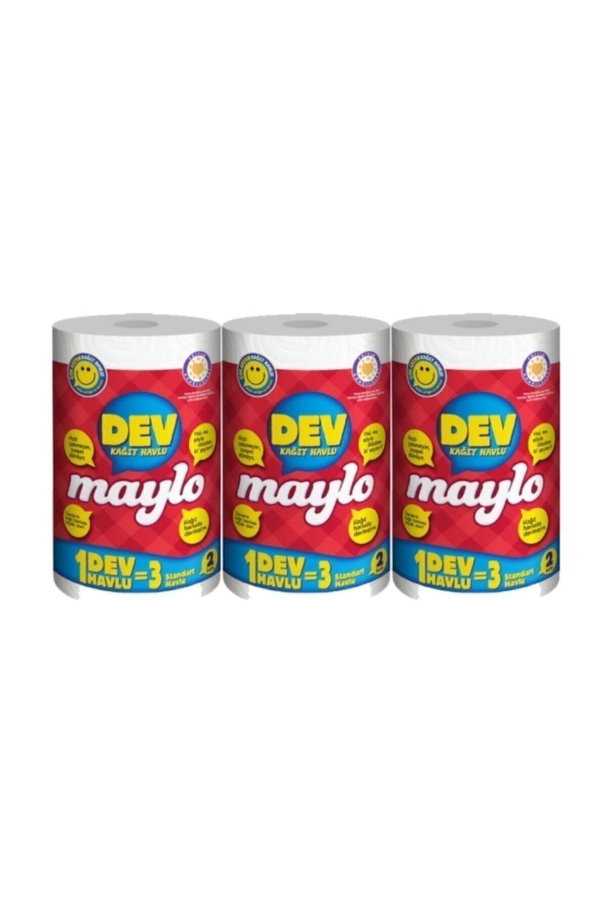 Maylo J-19-31 500172 Çift Katlı Dev Kağıt Havlu 3 Adet