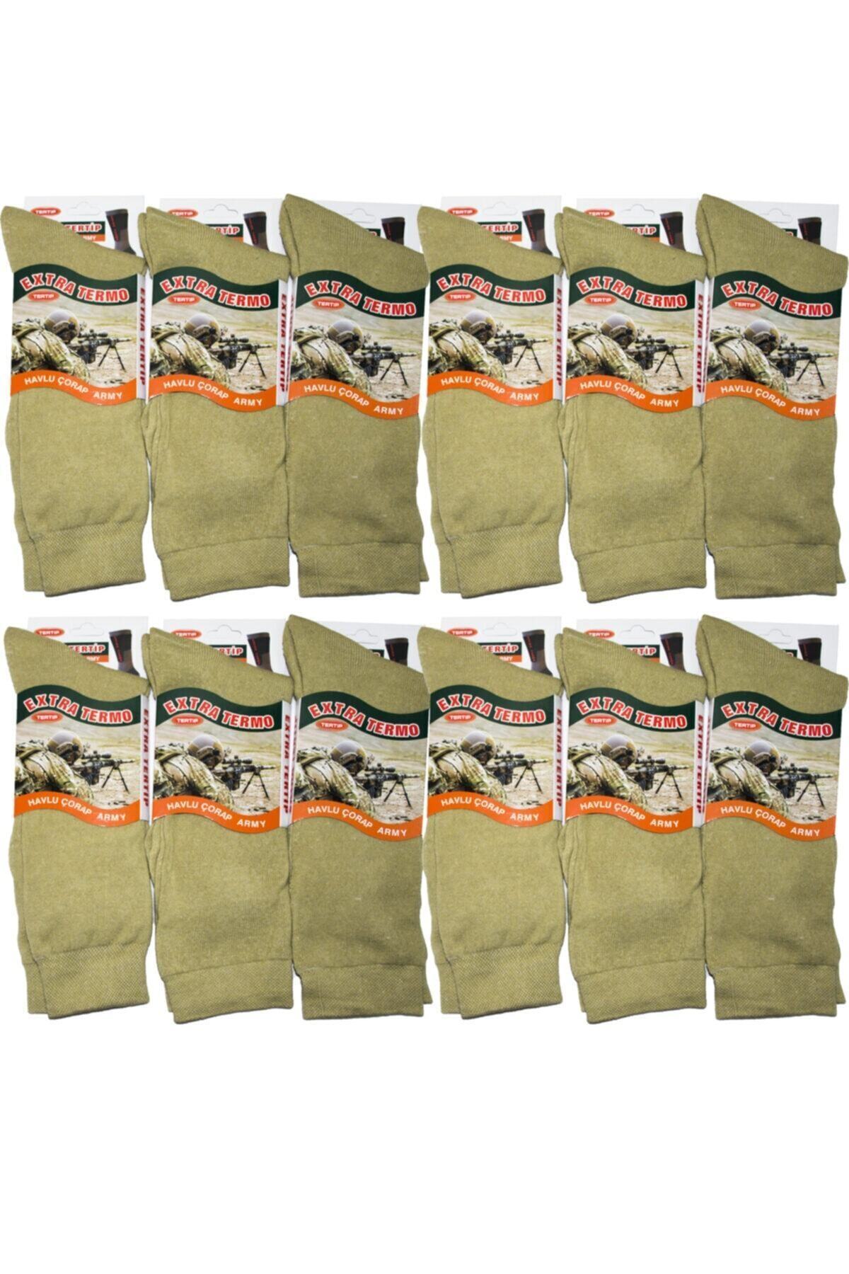 TERTİP Asker Çorabı Nano Kışlık 12li