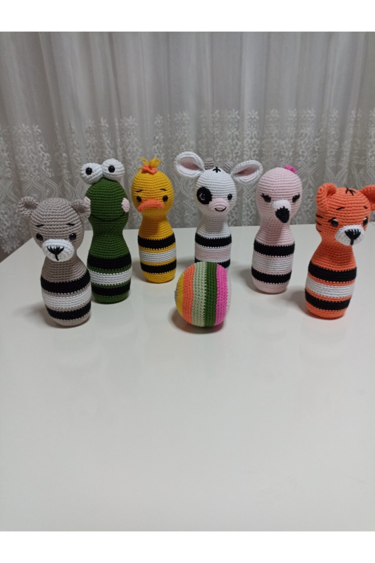 AmigurumiBüşra Amigurumi Organik Örgü Bowling Seti