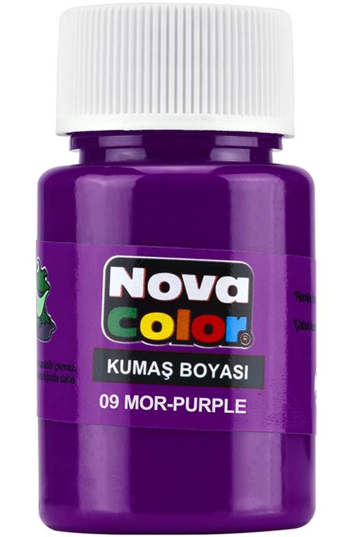 Nova : Color Kumaş Boyası Mor 12 Li Kutu Nc-167