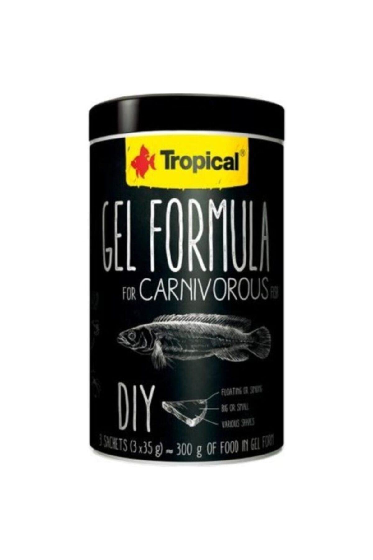 Tropical Jel Balık Yemi Gel Formula Carnivorous 1000 Ml 3 X 35 Gr