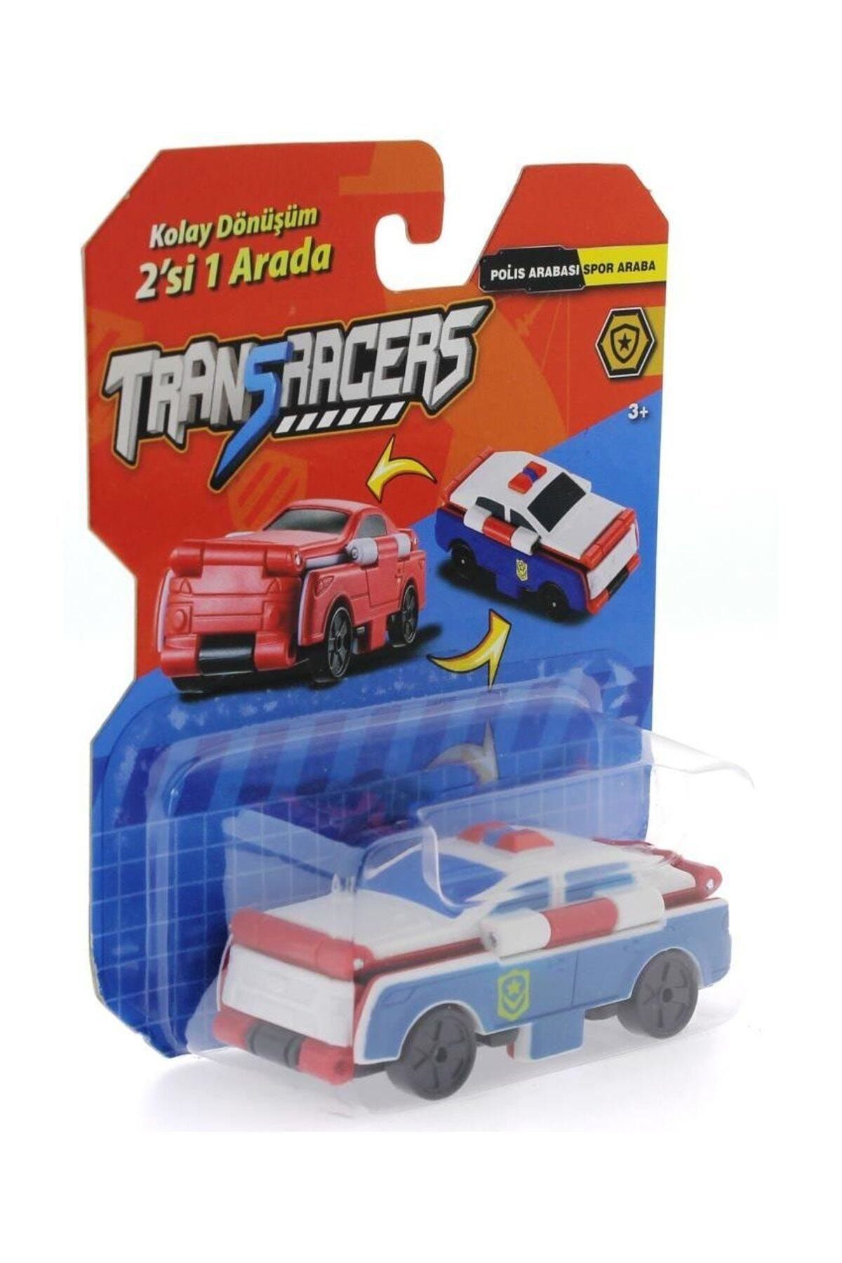 MEGA Transracers Dönüşen Araçlar Polis Arabası Spor Araba