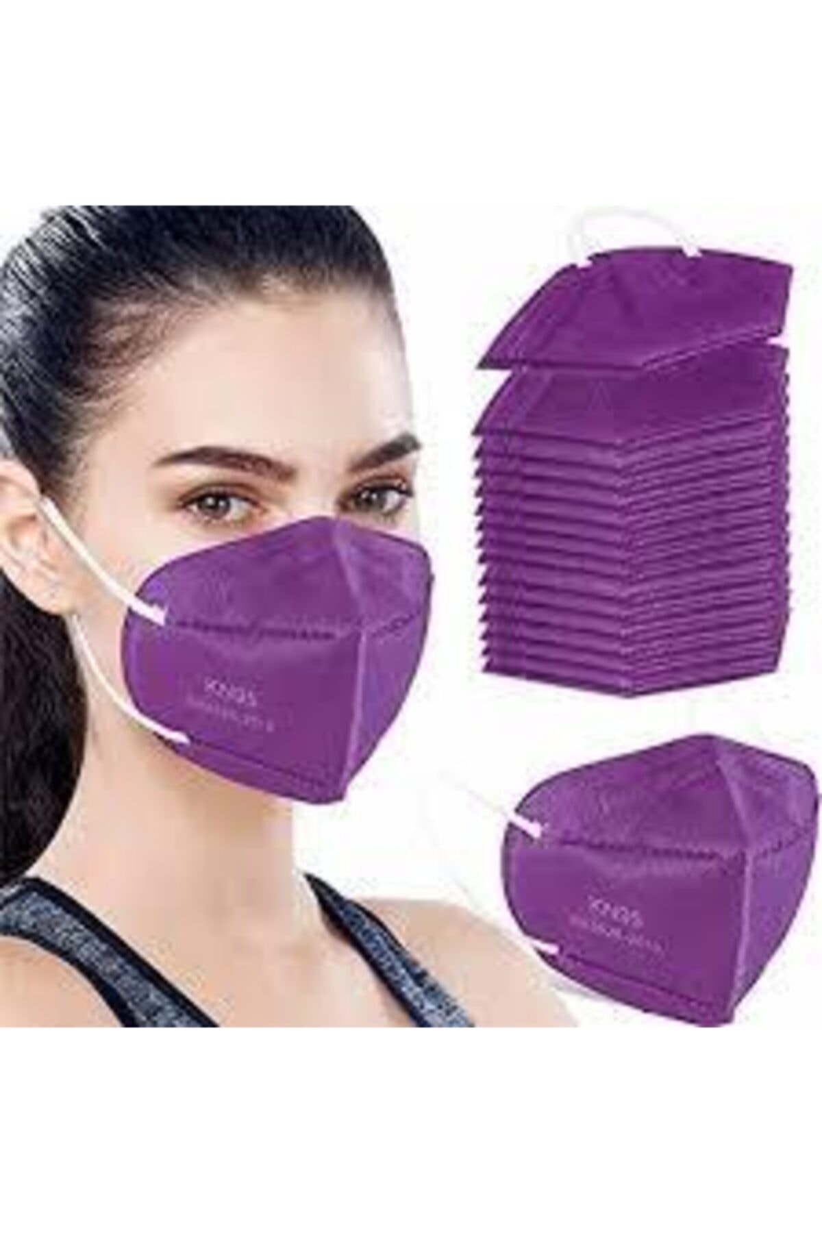Trendberry Nano Teknoloji Ffp2, Kn95 Renkli ( Mor ) Maske 40 Adet