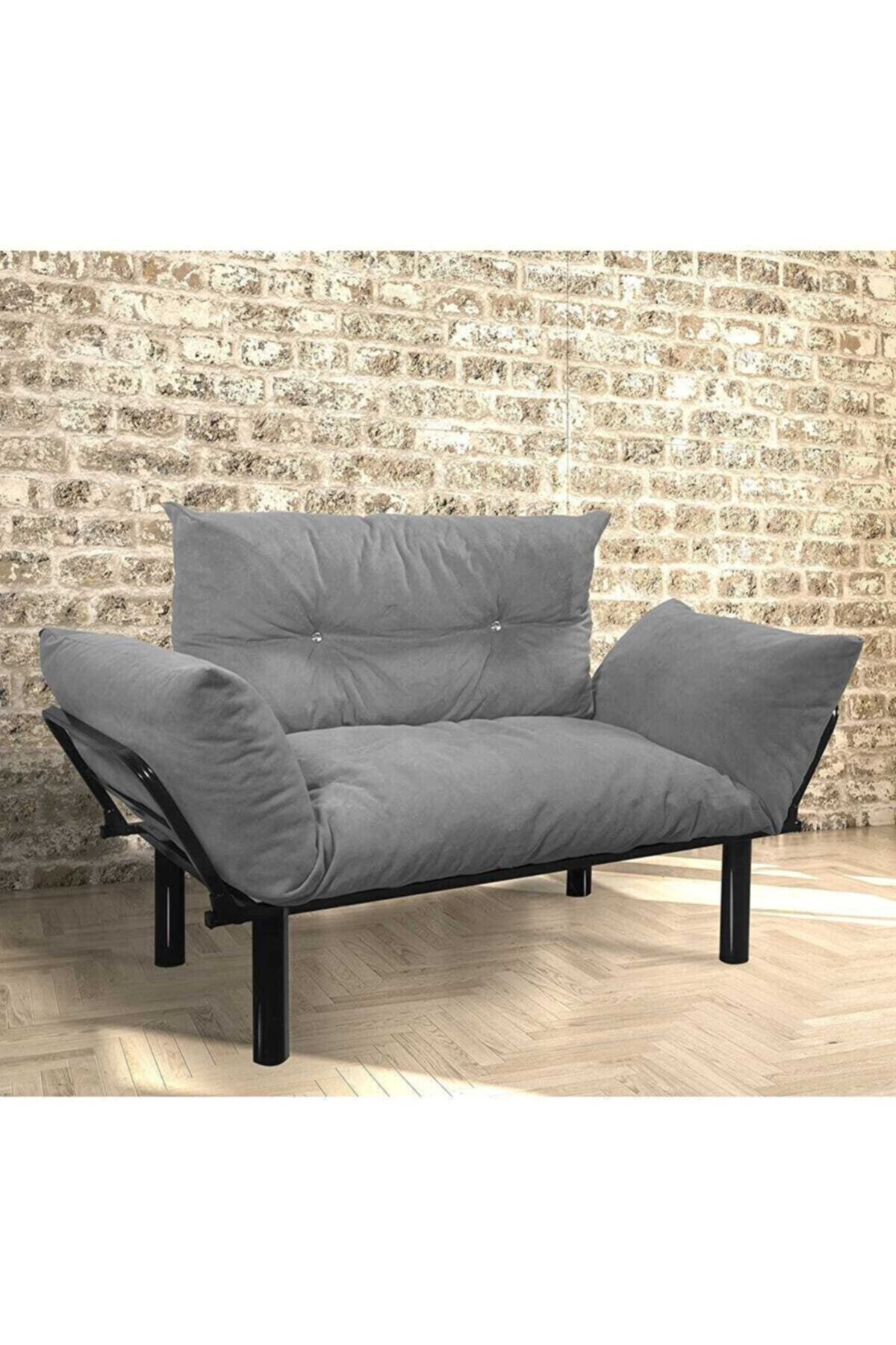 ElitHomeDeco Lüx Ikili Koltuk Gri Elthd62