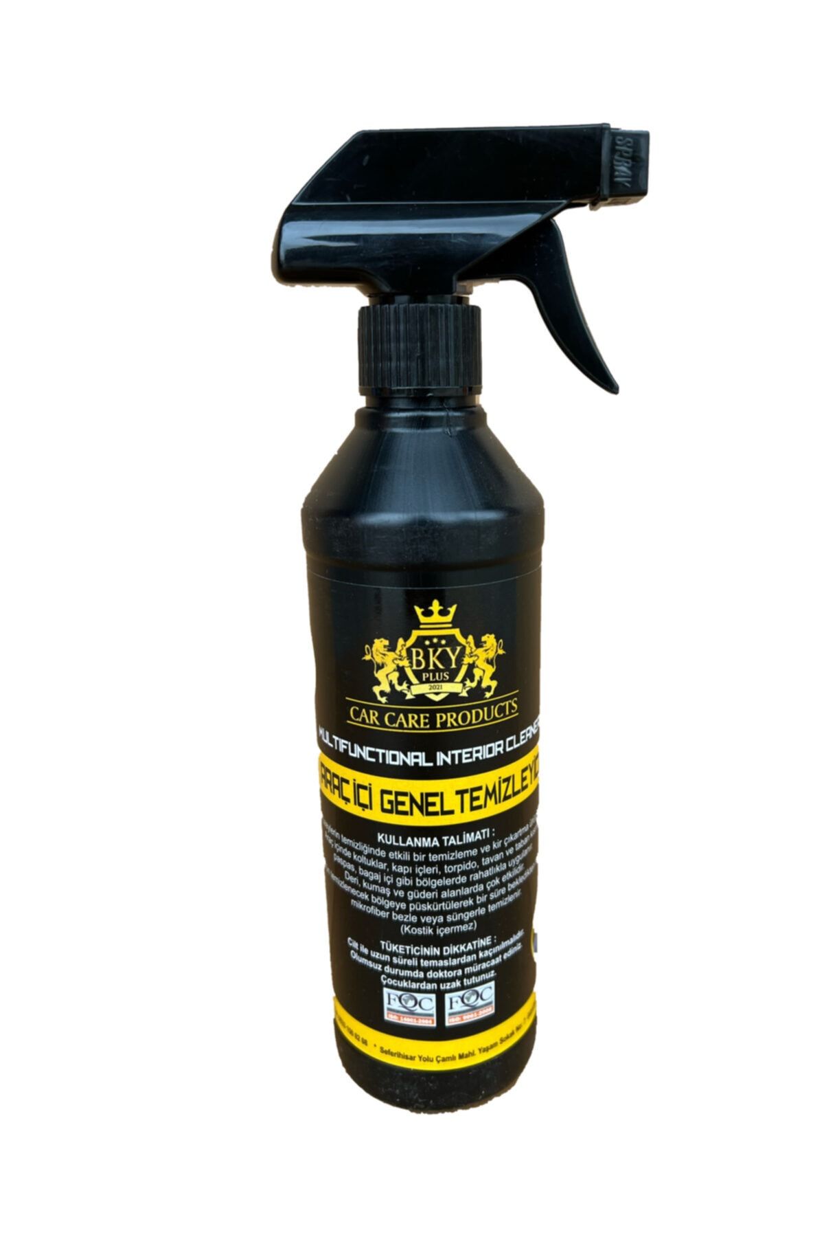 BKY PLUS Araç Detaylı Oto Iç Temizleyici Koltuk, Tavan, Zemin 500 Ml (mikrofiber Bez Hediyeli)