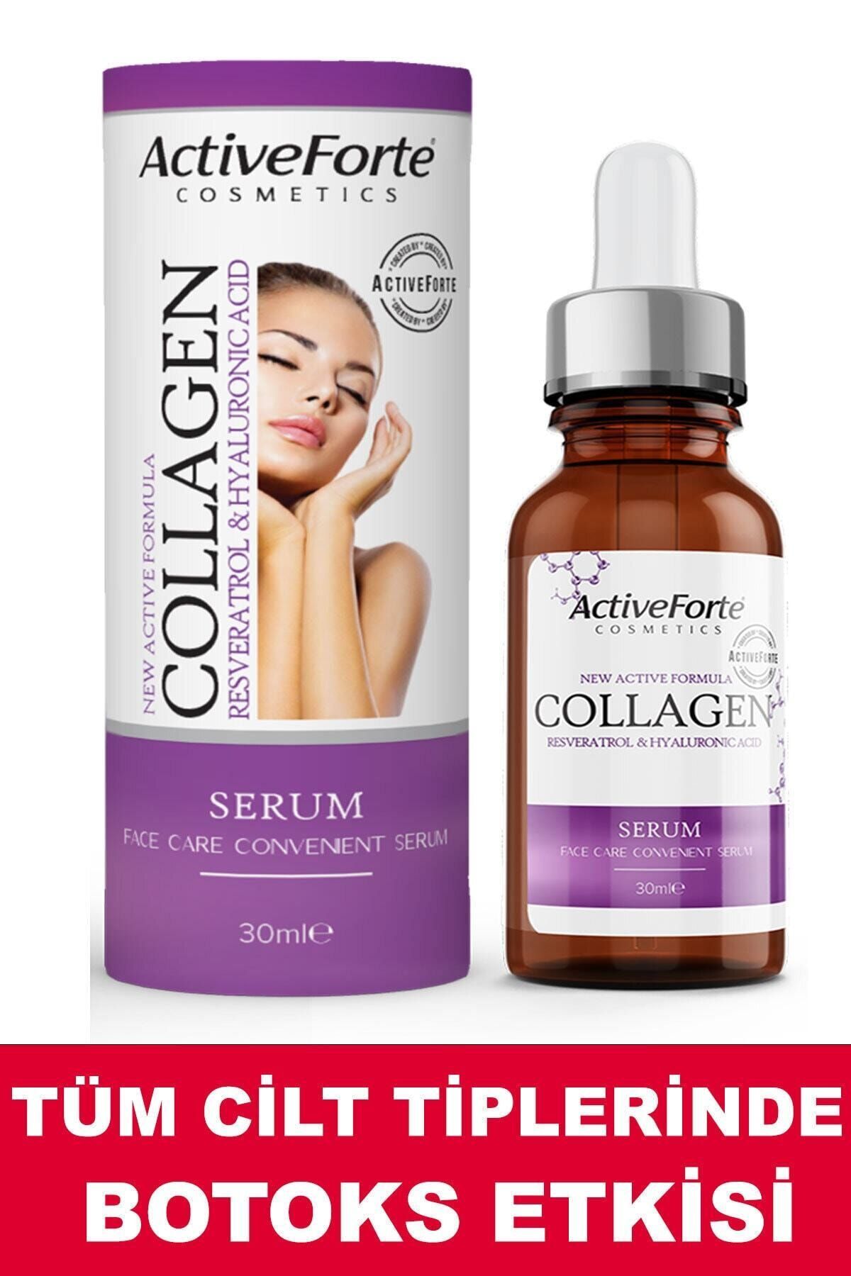 Activforte Serum Botoks Kırışıklık + Ince Çizgi + Kaz Ayakları + Sarkmalar Için Activ Forte Collagen Liff