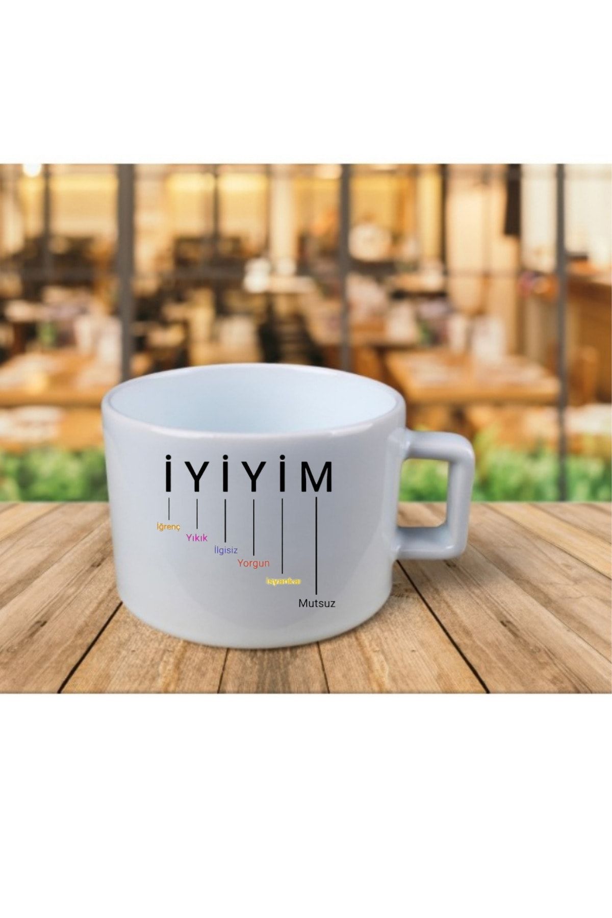 homestorebotique Iyiyim Temalı Çay Kahve Fincanı