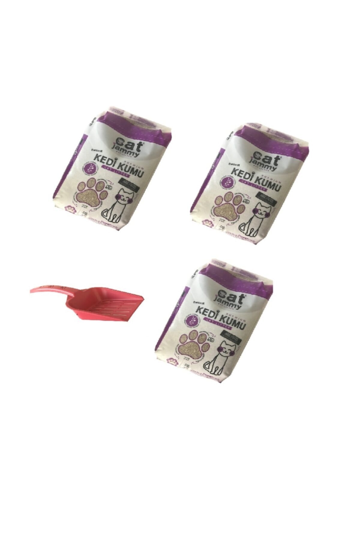 MAGIC CAT BOX Cat Jammy 5 Lt Kedi Kumu 3 Adet Kedi Kumu Küreği Hediyeli