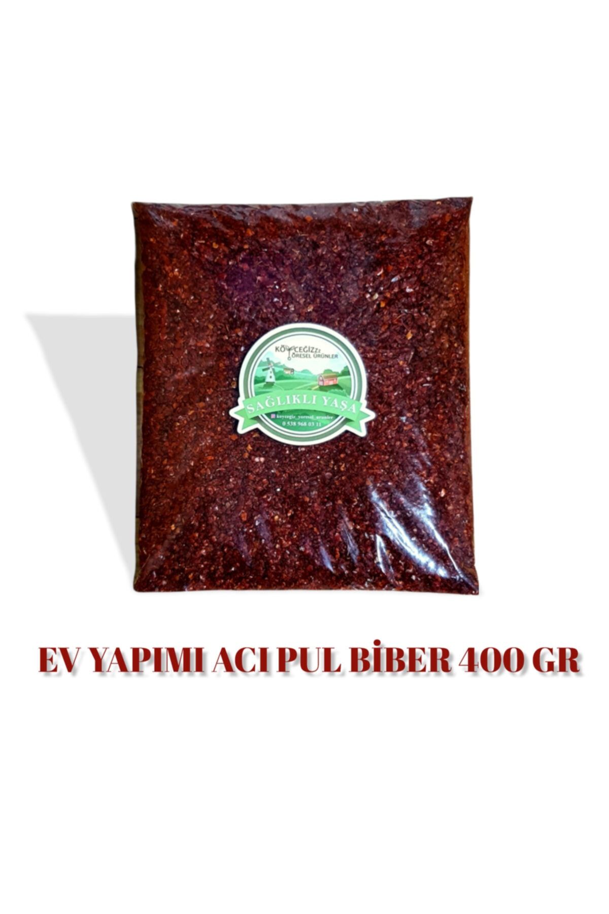 KÖYCEĞİZ YÖRESEL ÜRÜNLER Ev Yapımı Acı Pul Biber 400 Gr 1.kalite Doğal