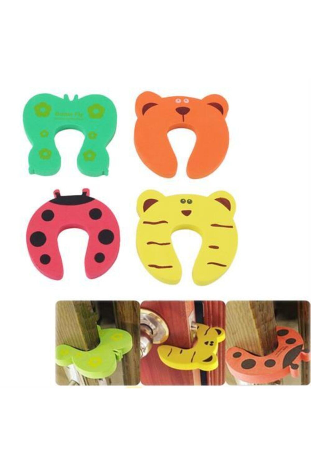 HomeCare Bebek Çocuk Koruyucu Kapı Stoperi 4 Lü Set 422375