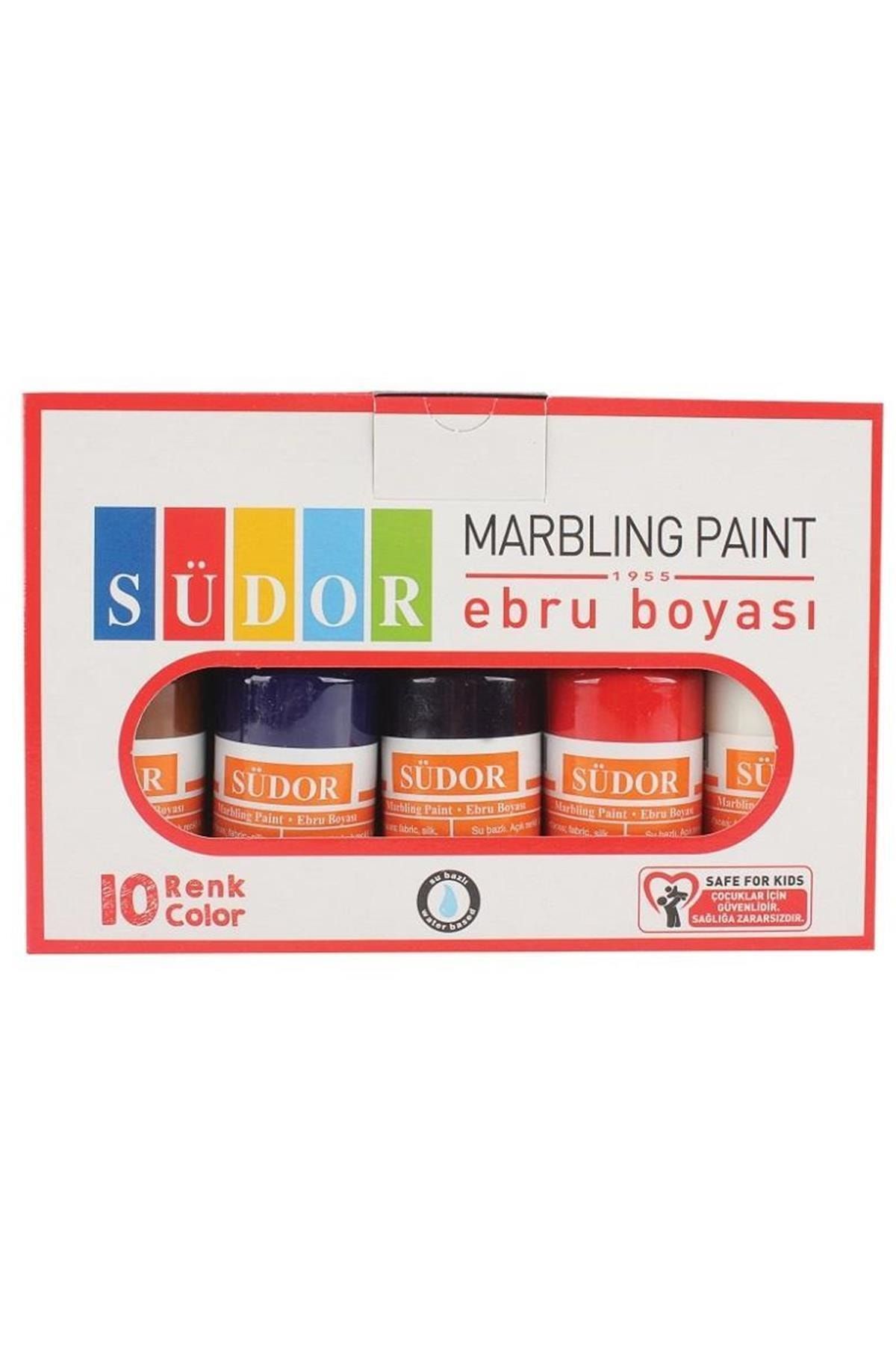 Südor Ebru Boyası 10 Renk Karışık Sd890