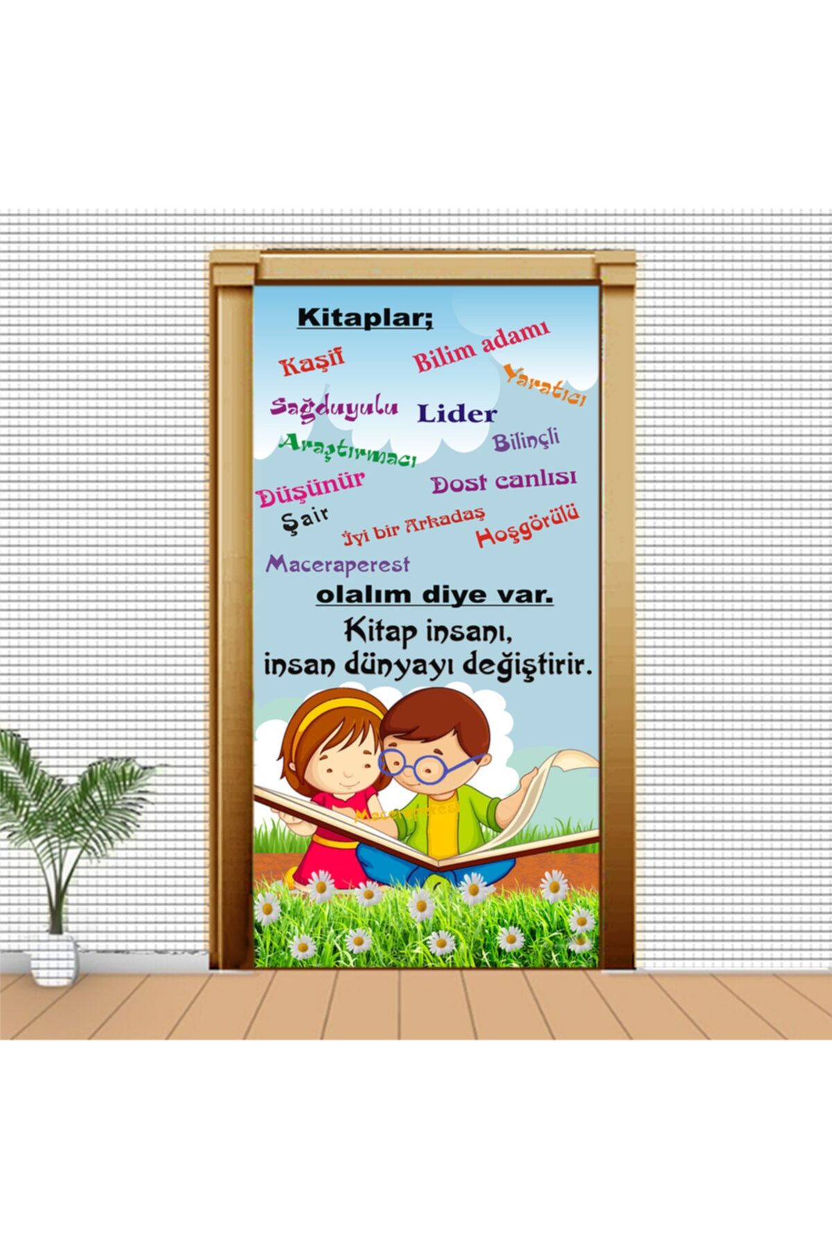 Deniz Art Ajans Kitap Kütüphane Kapı Giydirme