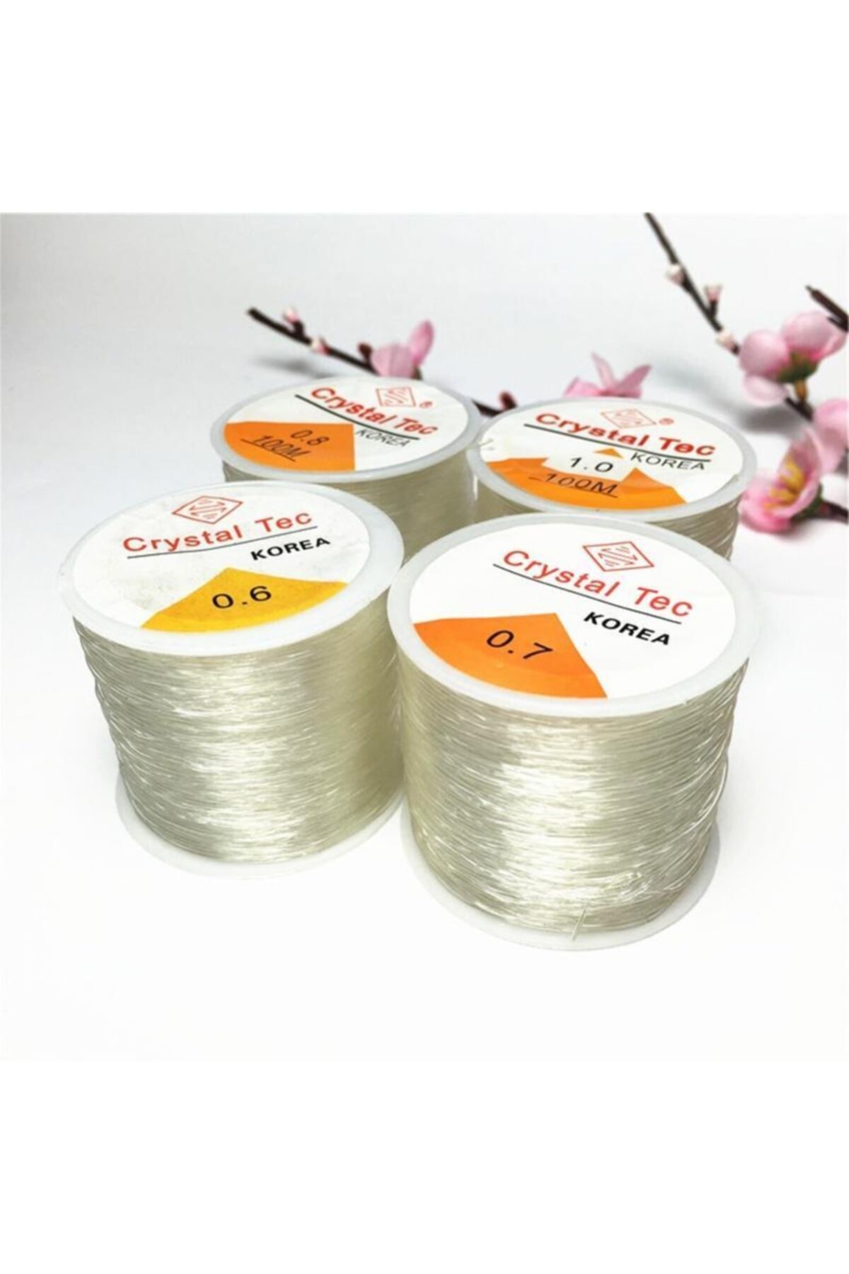 Crystal Tec 100 mt Silikonlu Esnek Lastik Misina - 0.8 mm Kalınlığında Şeffaf Lastik Misine